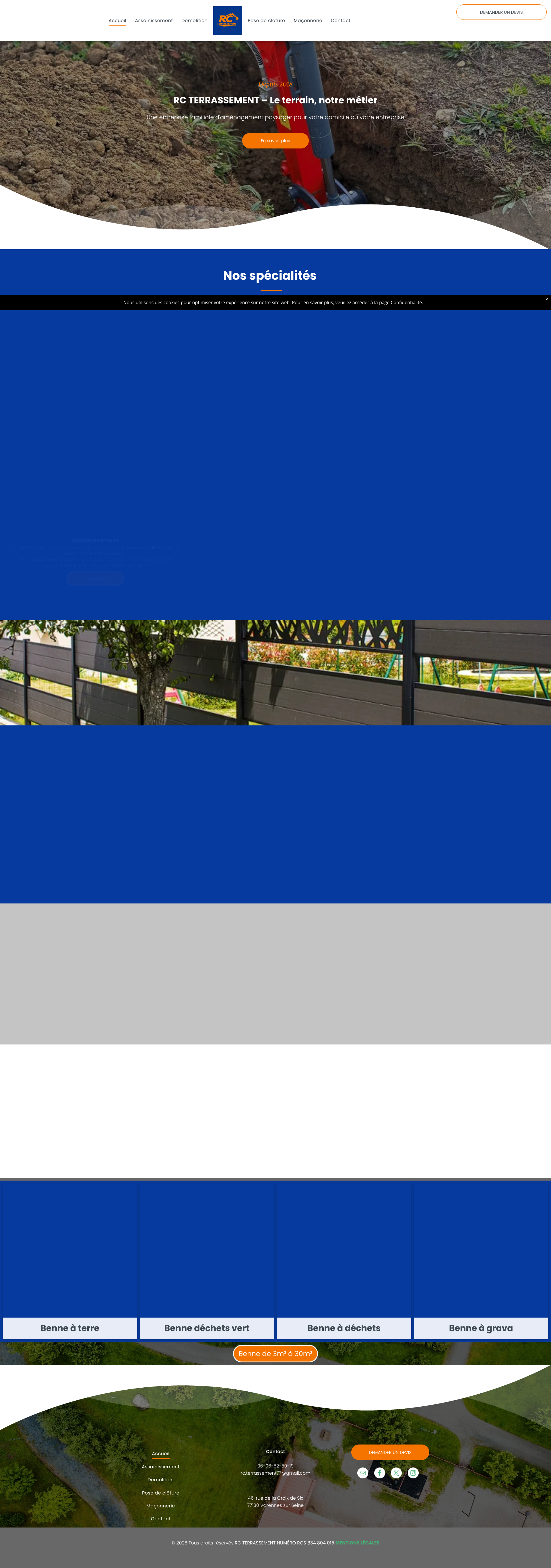 Aperçu du site