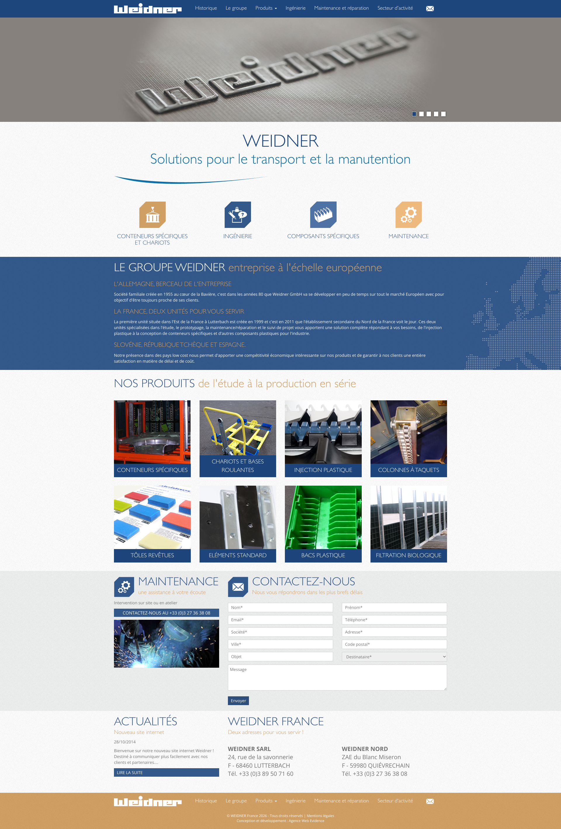 Aperçu du site