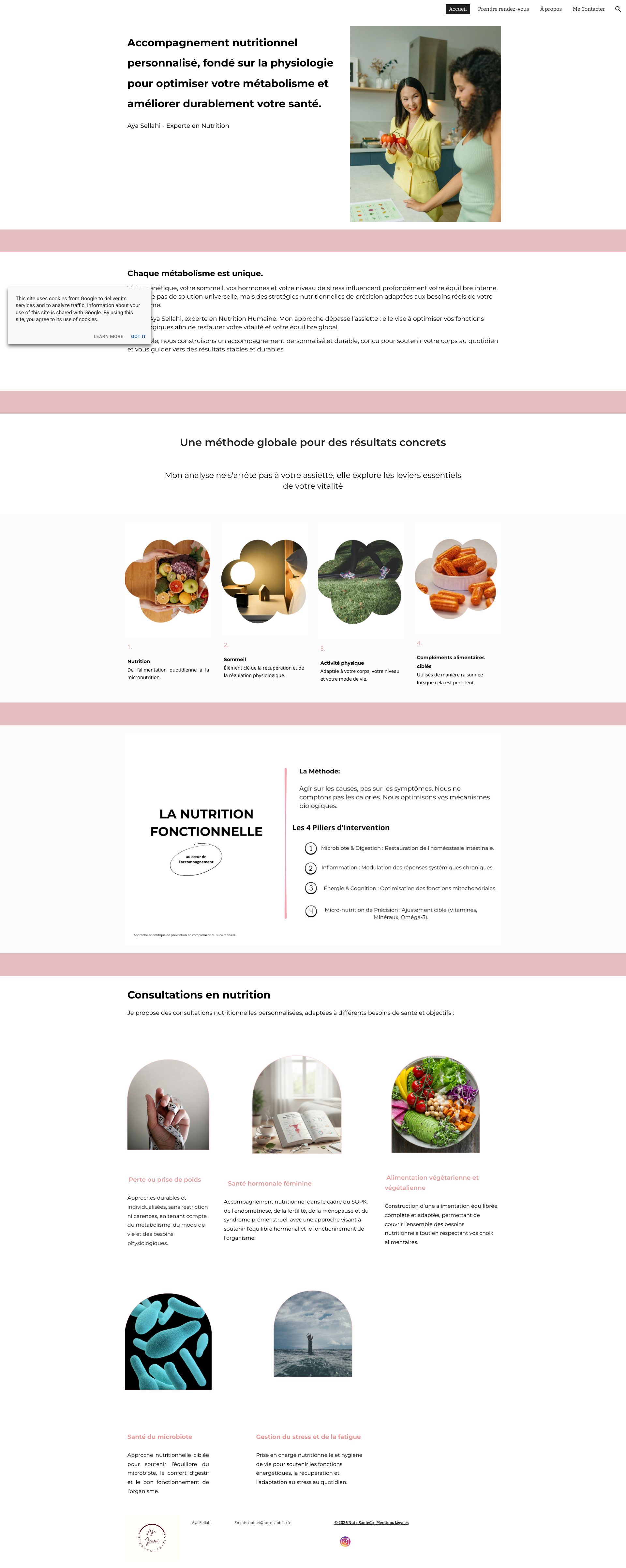 Aperçu du site