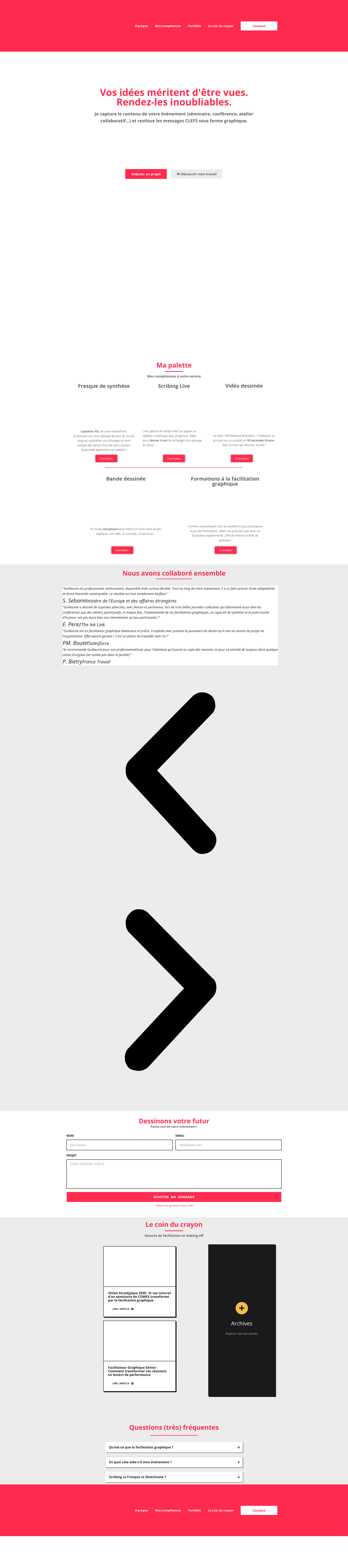 Aperçu du site