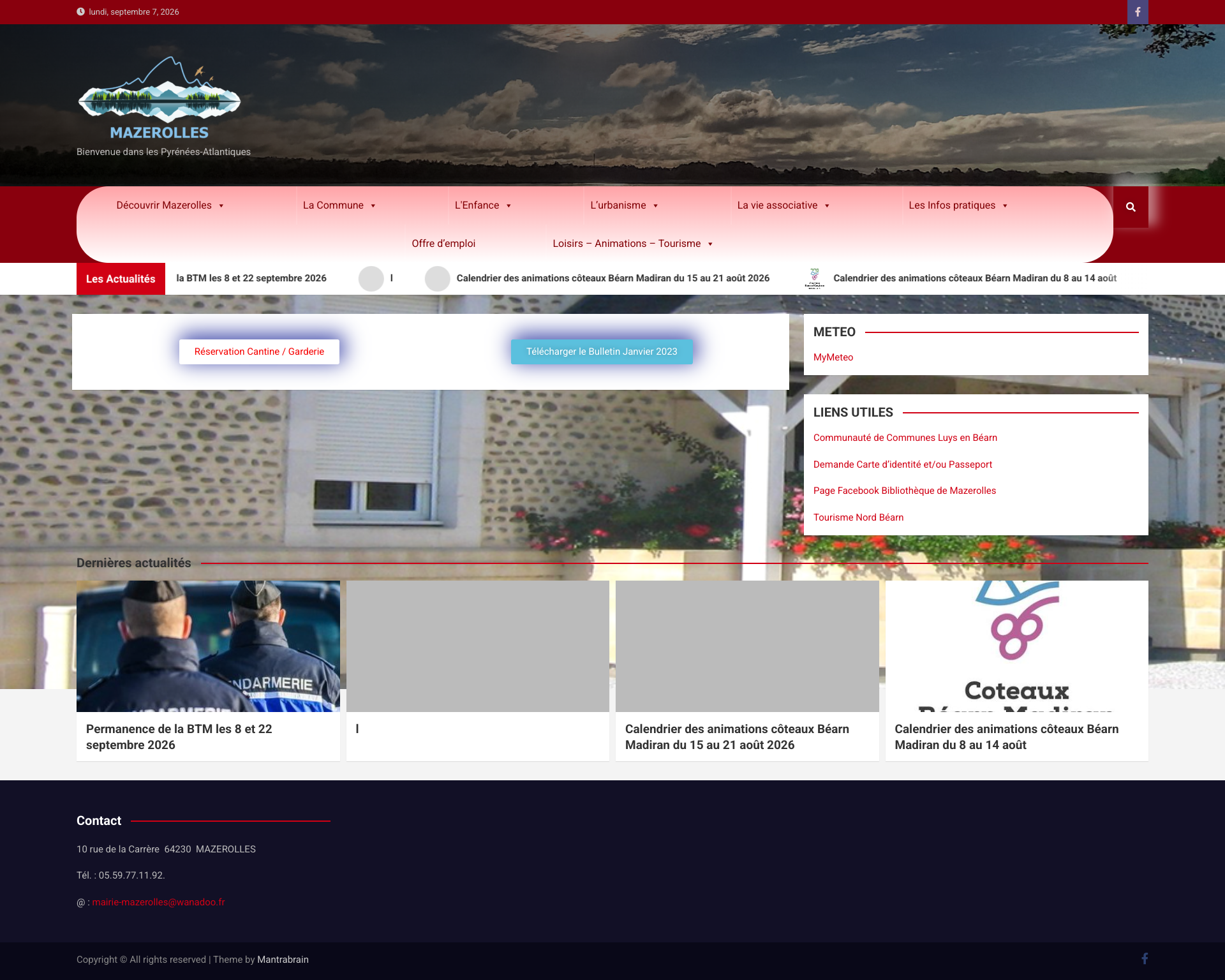 Aperçu du site
