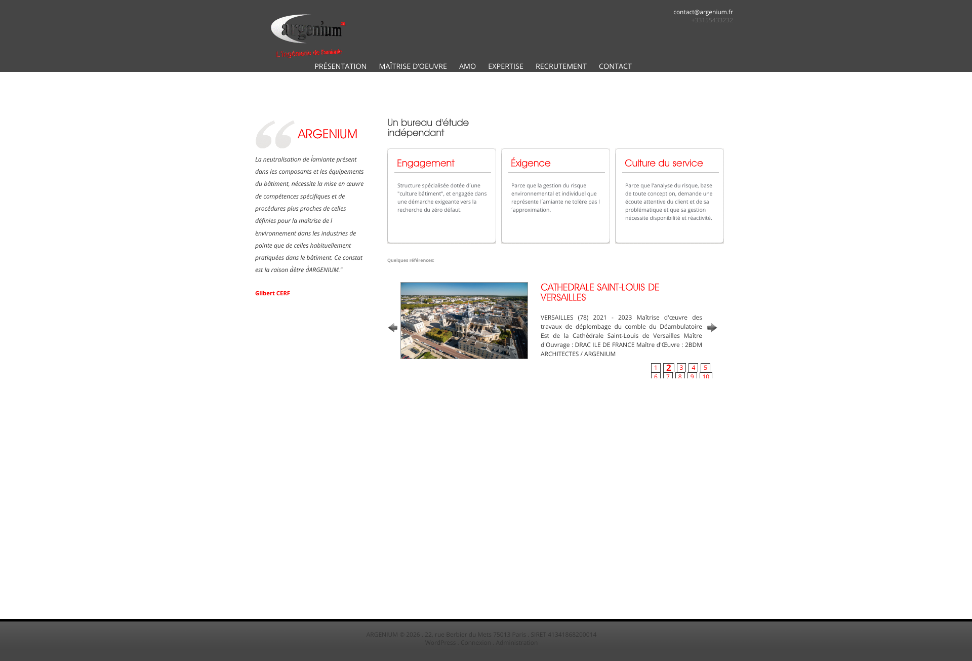 Aperçu du site