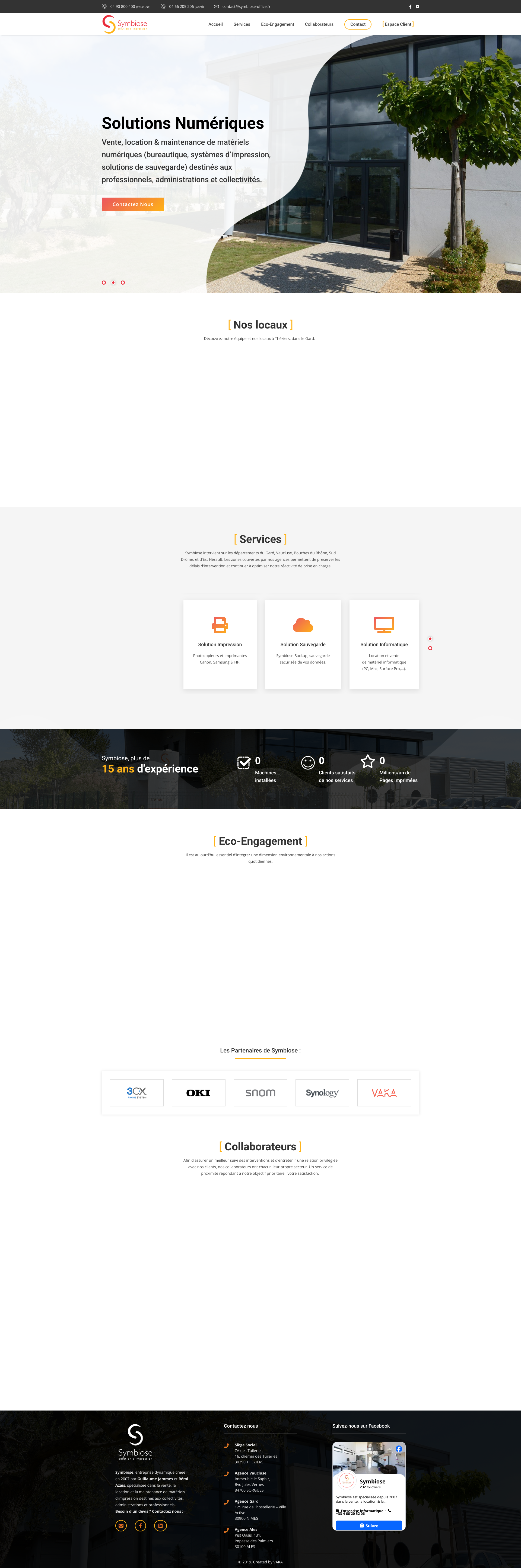 Aperçu du site