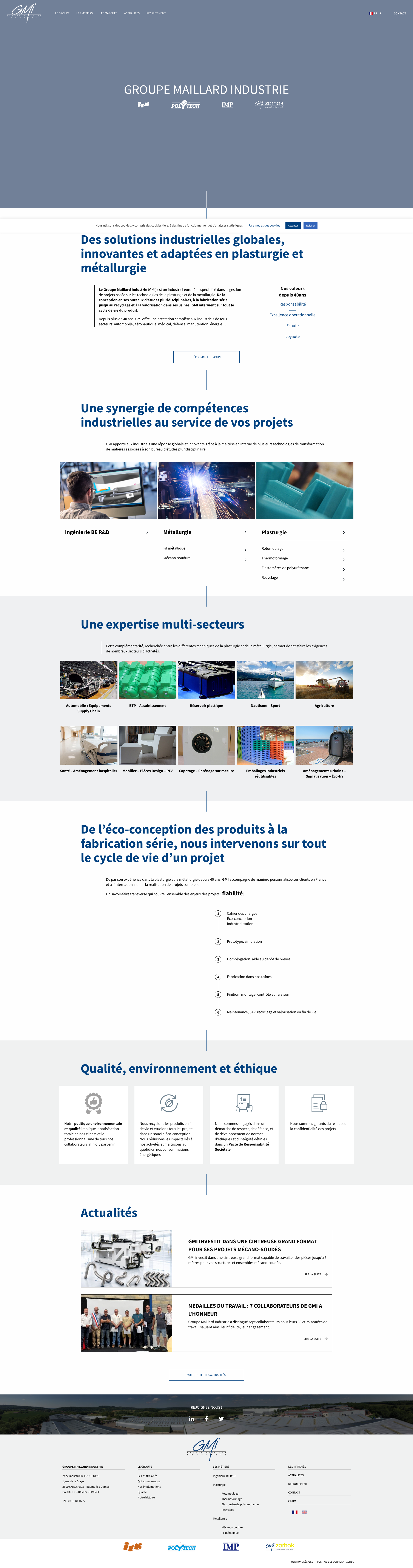 Aperçu du site