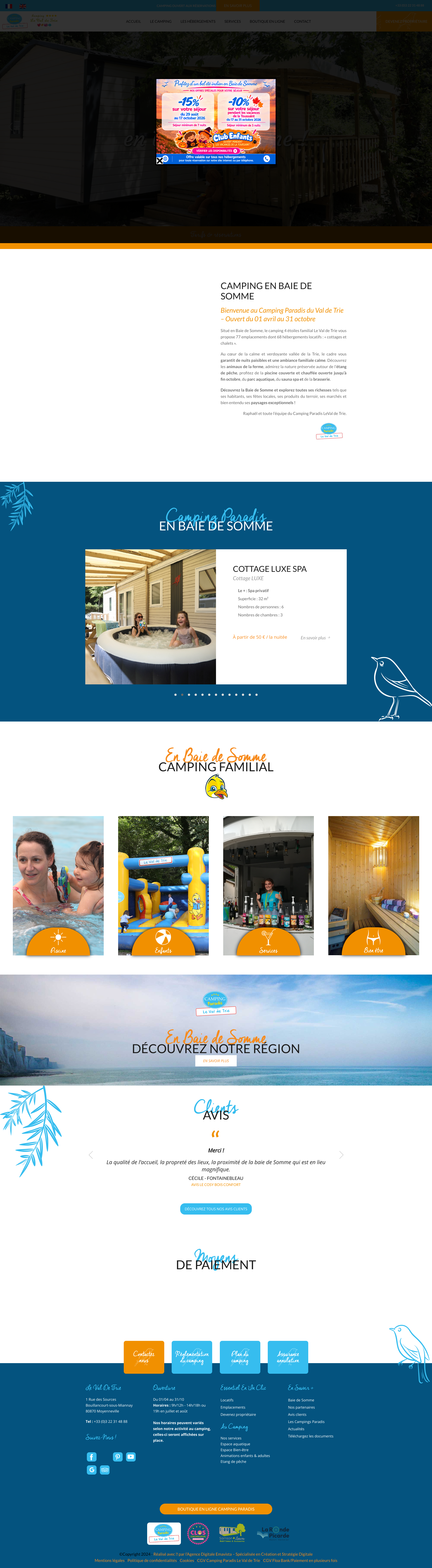 Aperçu du site
