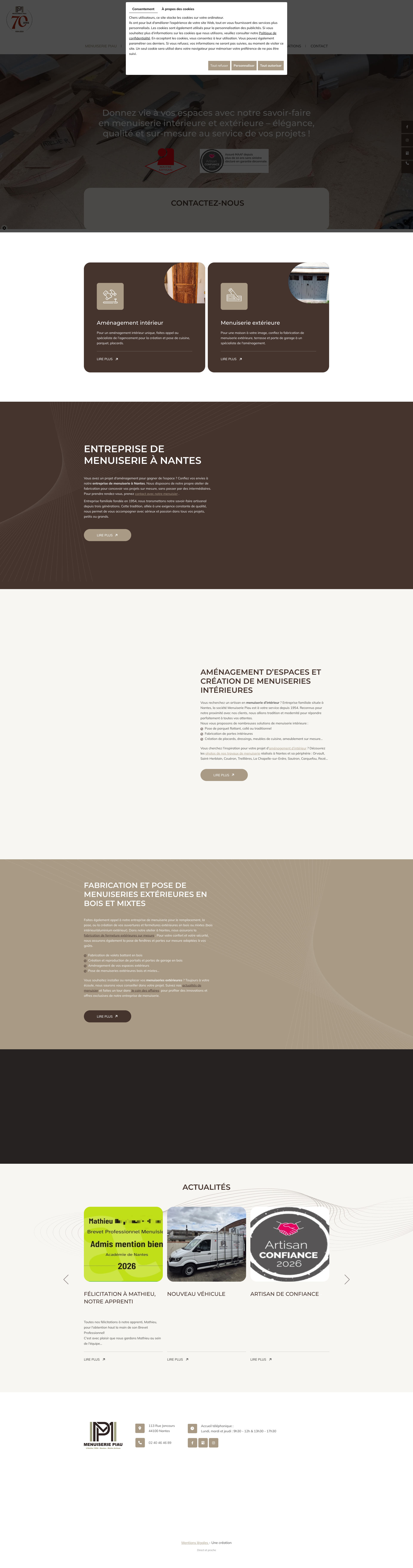 Aperçu du site