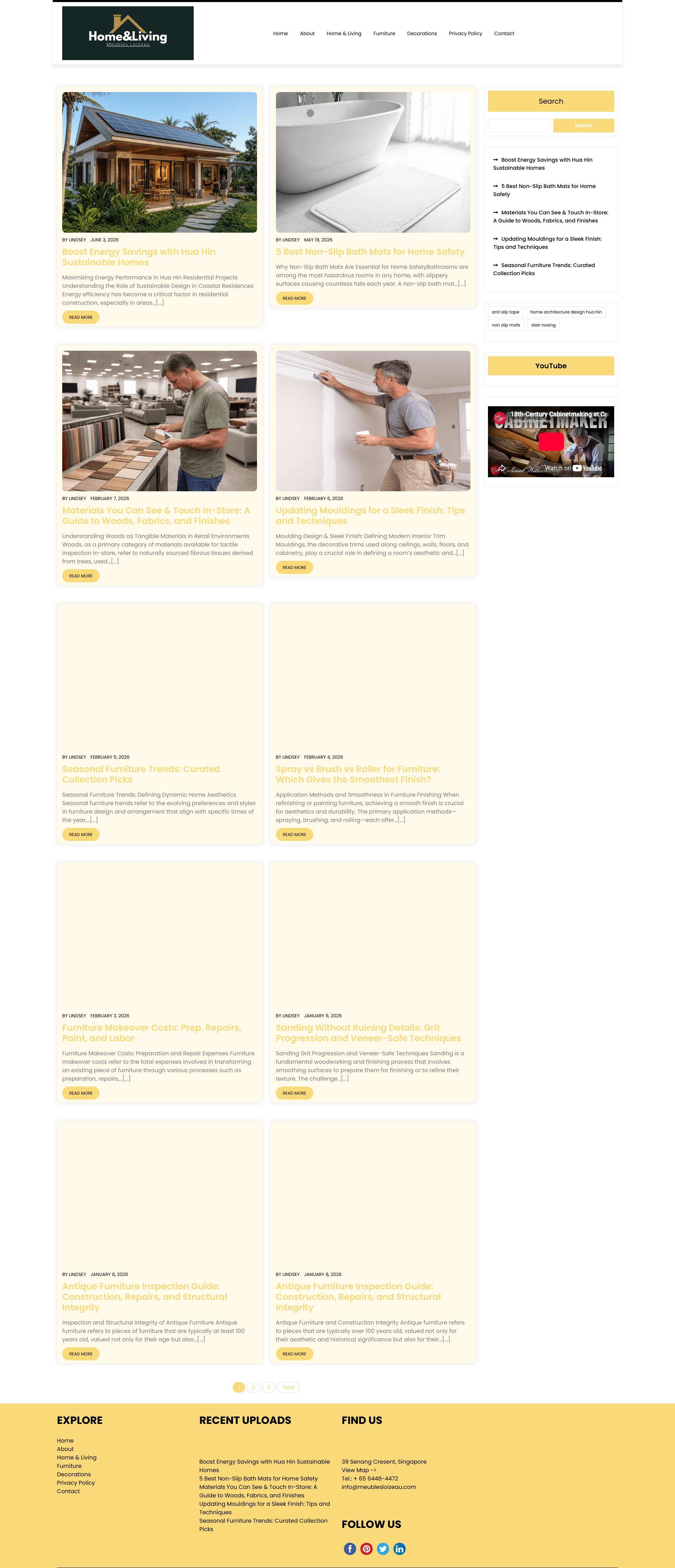 Aperçu du site