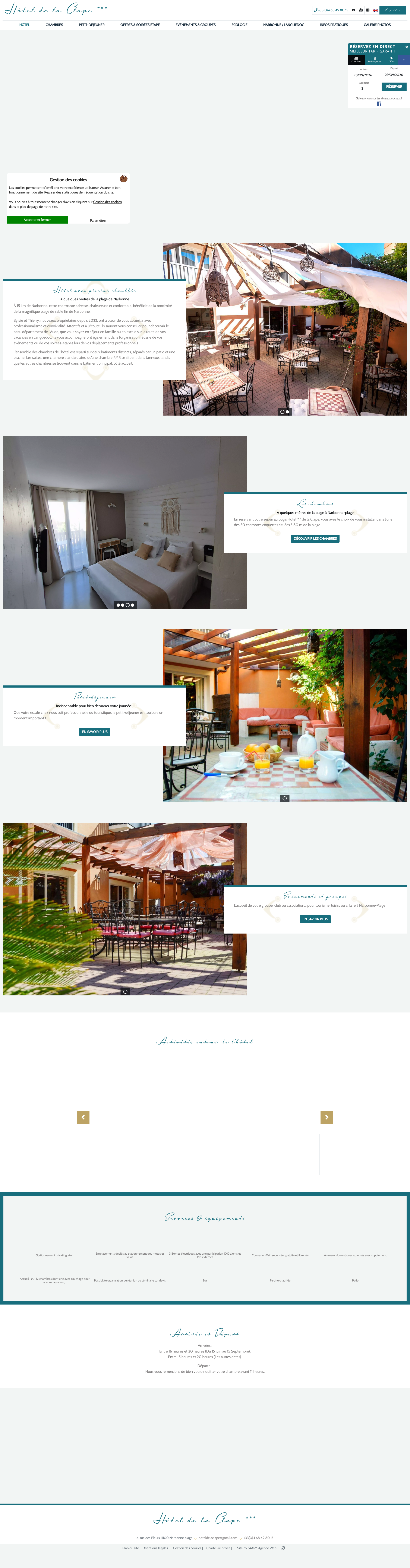 Aperçu du site