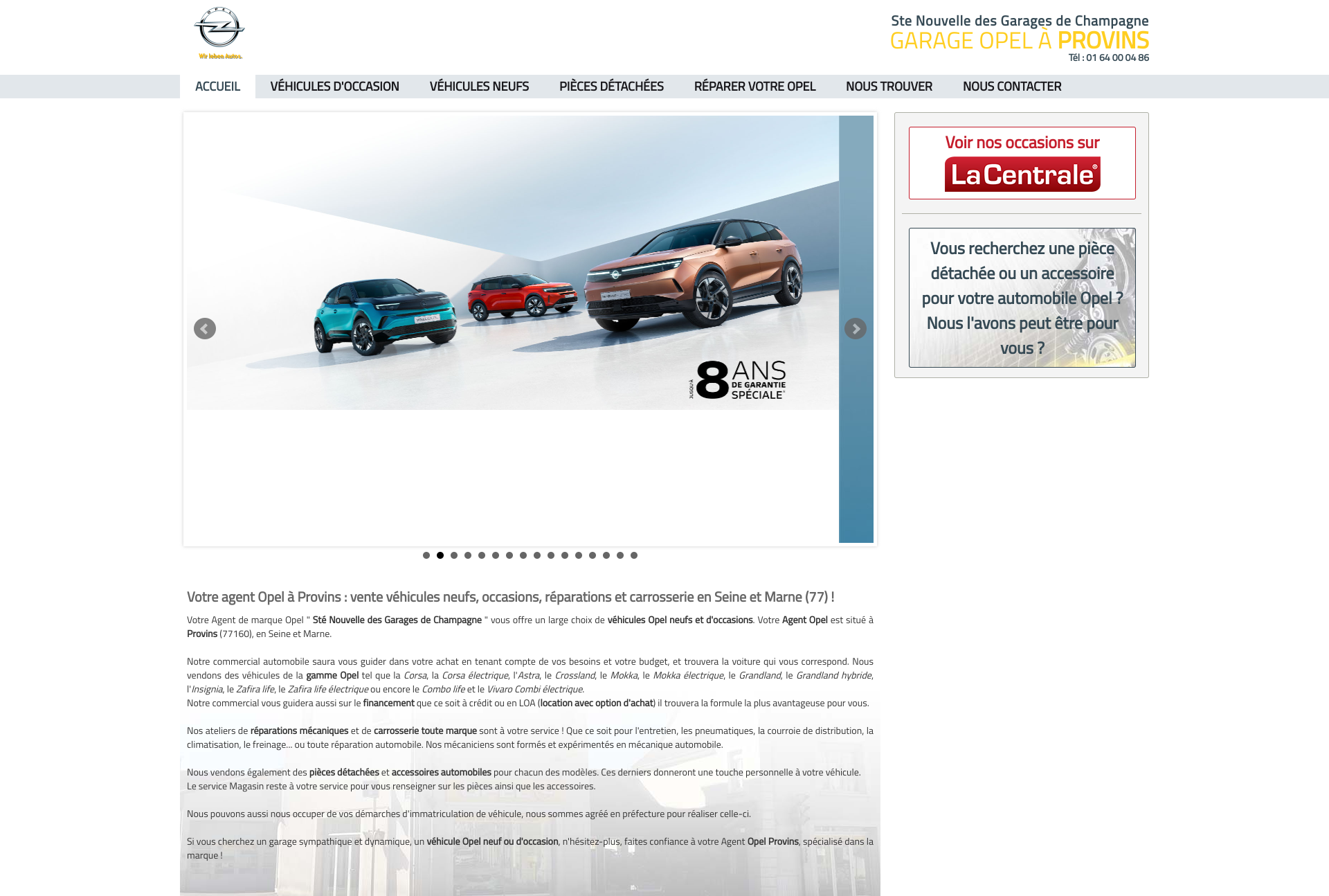 Aperçu du site