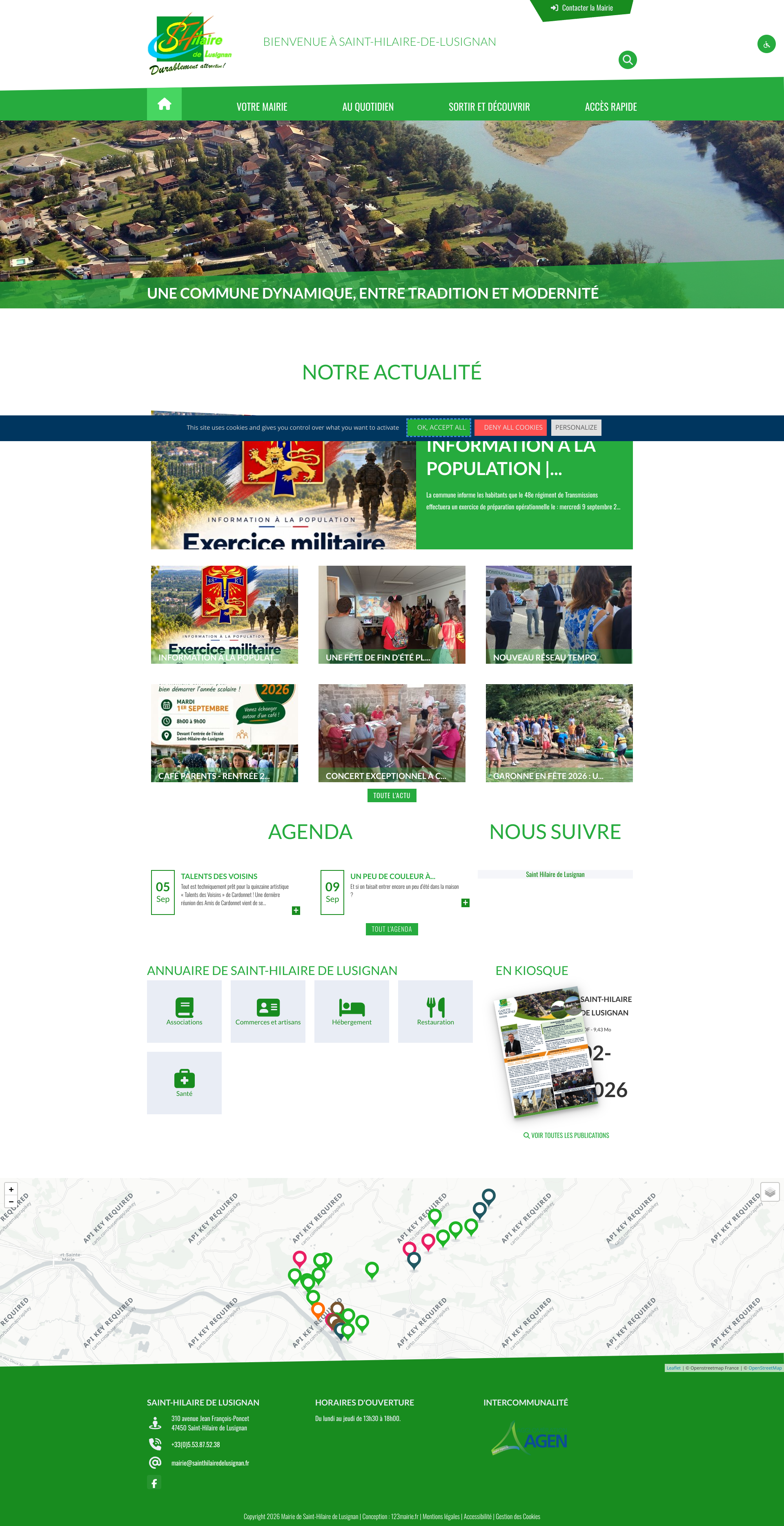 Aperçu du site