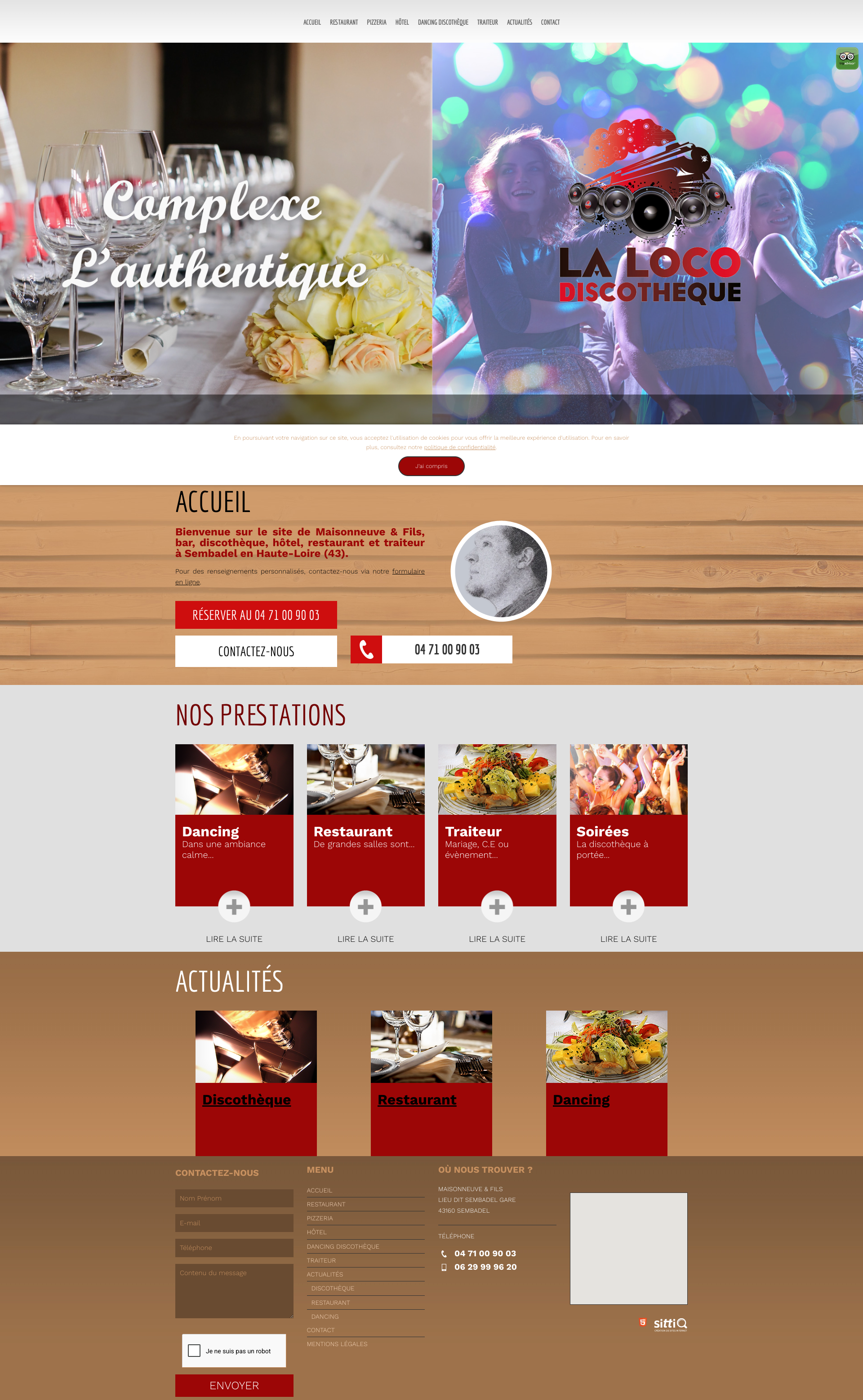 Aperçu du site