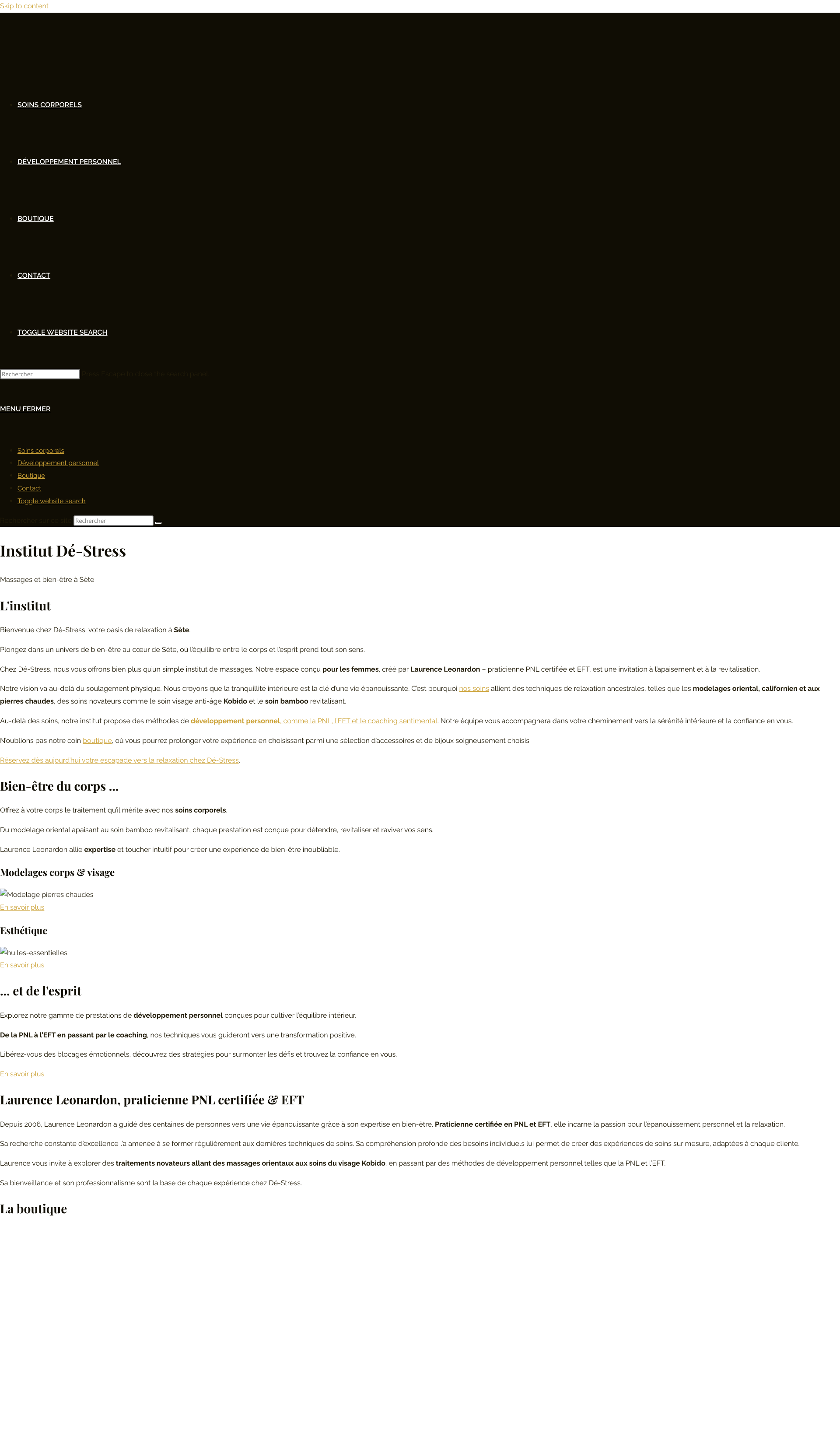 Aperçu du site
