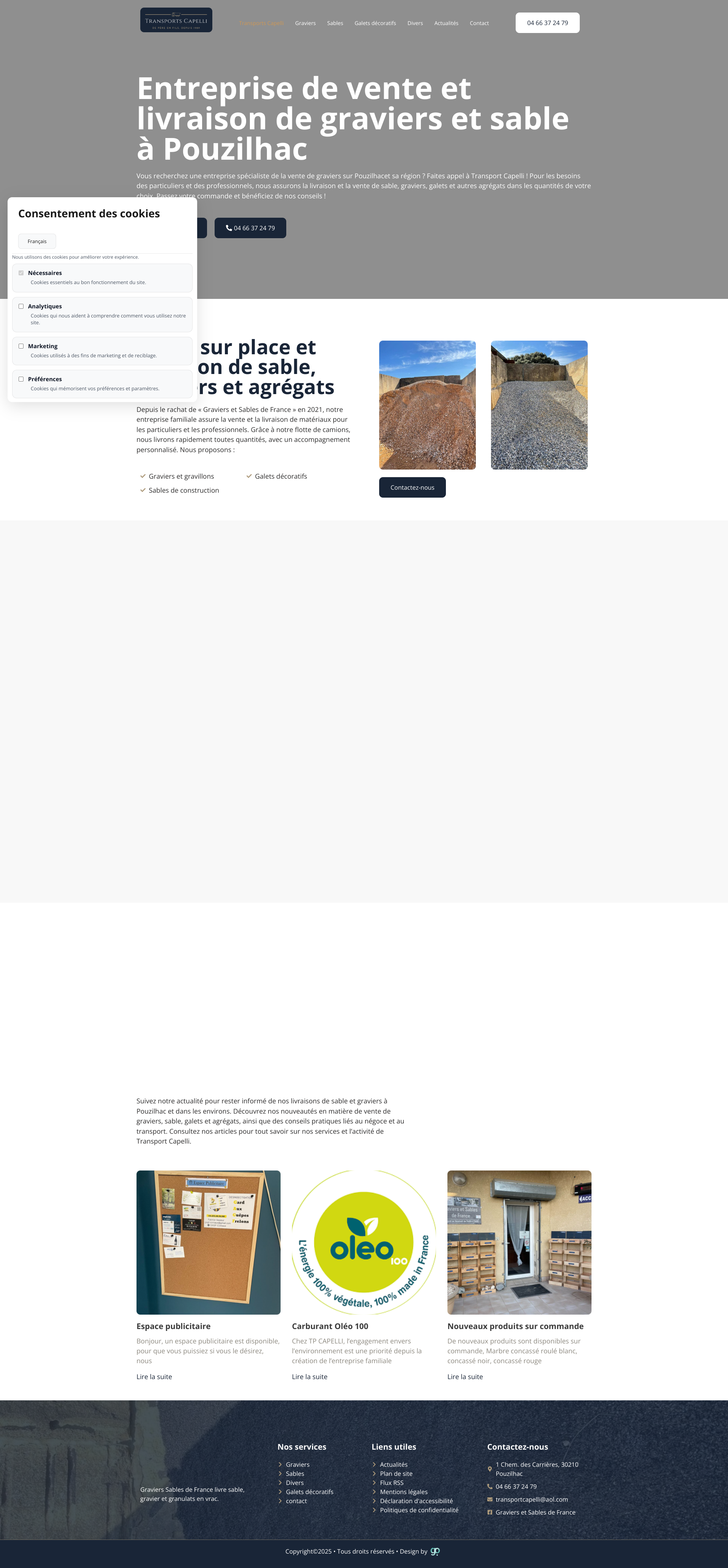 Aperçu du site