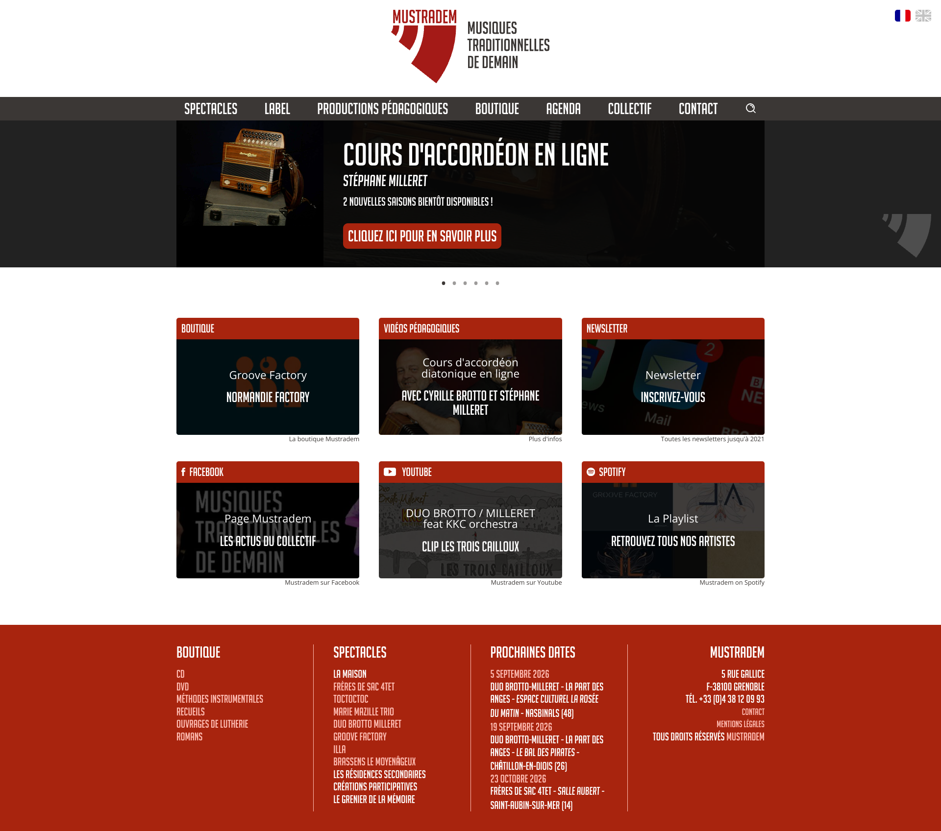 Aperçu du site