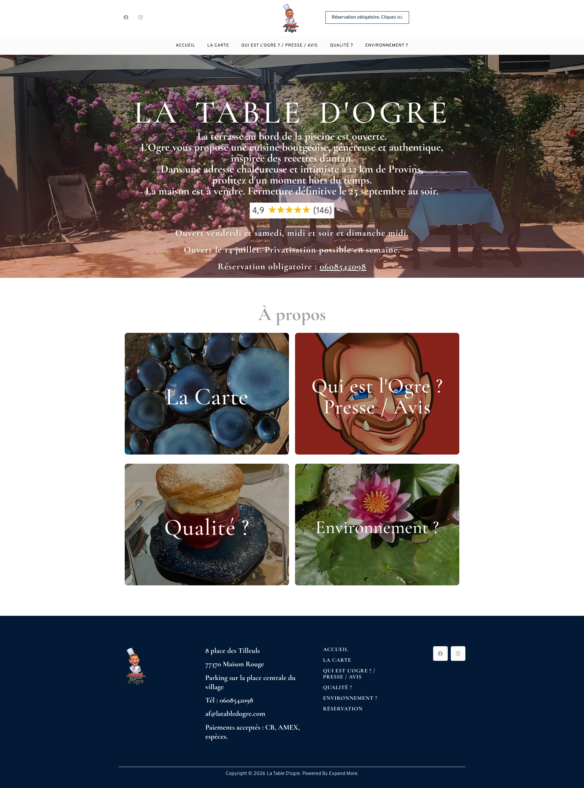 Aperçu du site