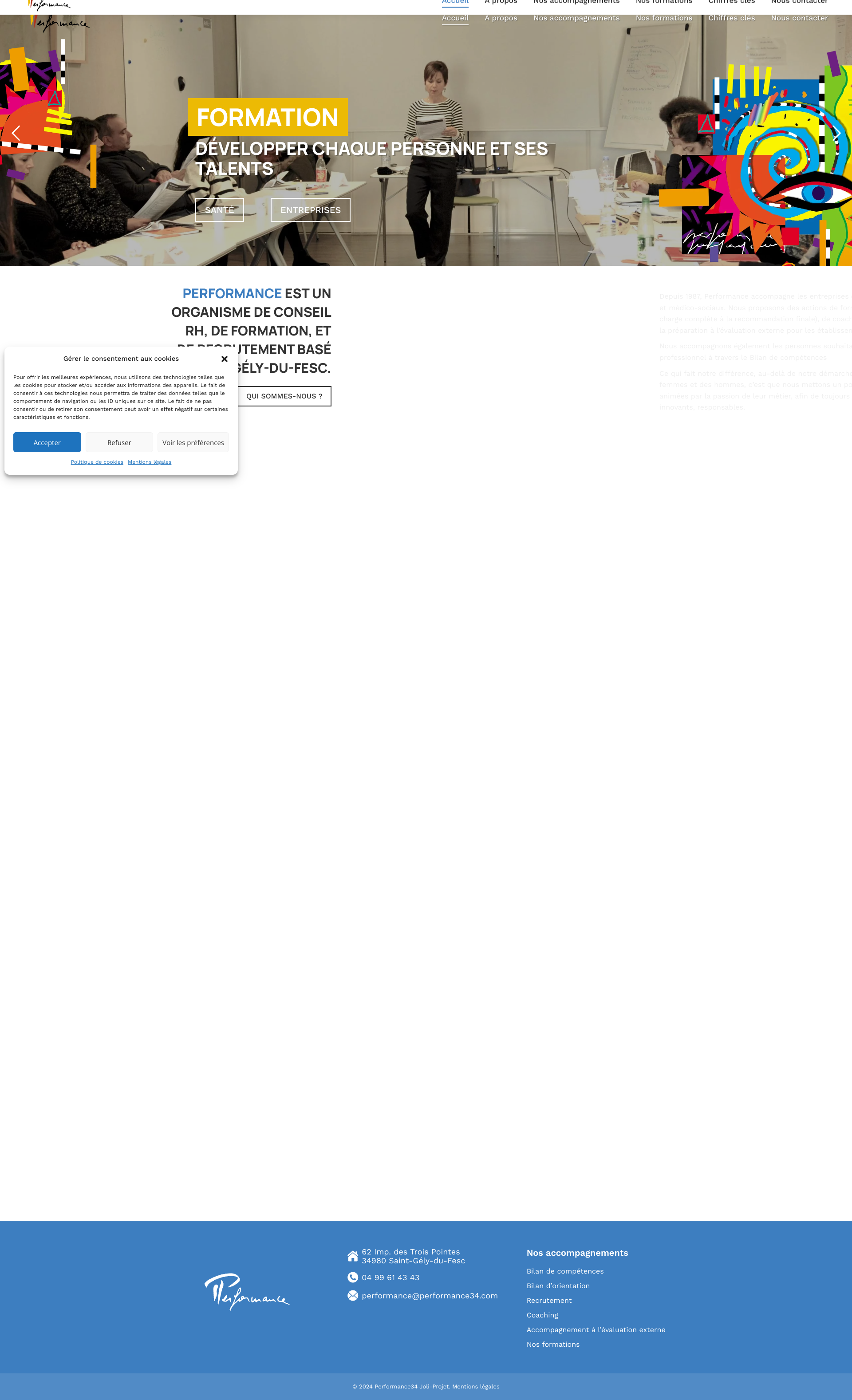 Aperçu du site