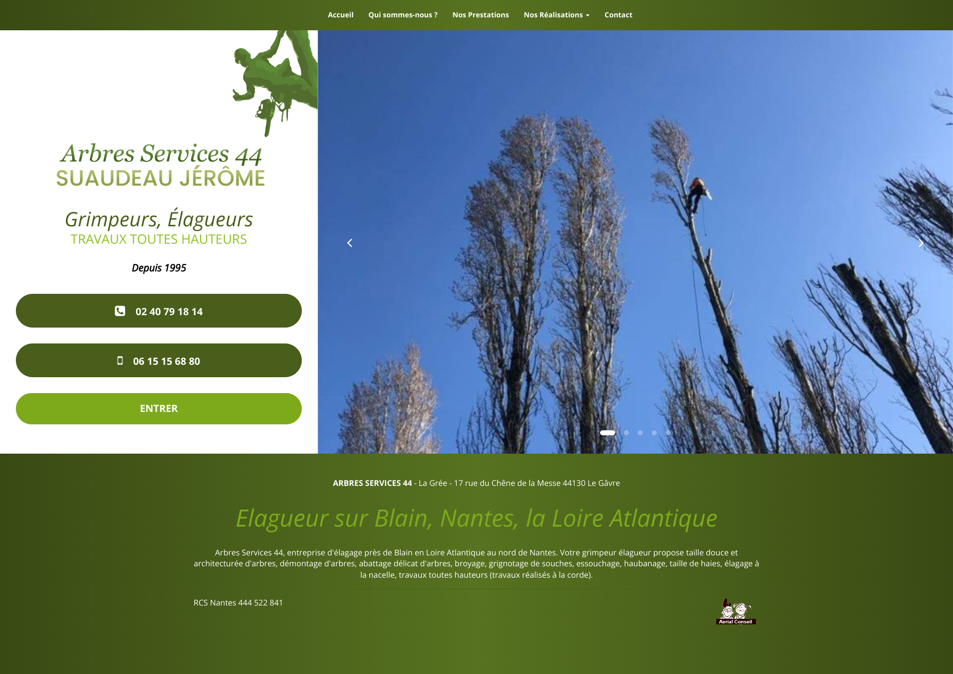 Aperçu du site