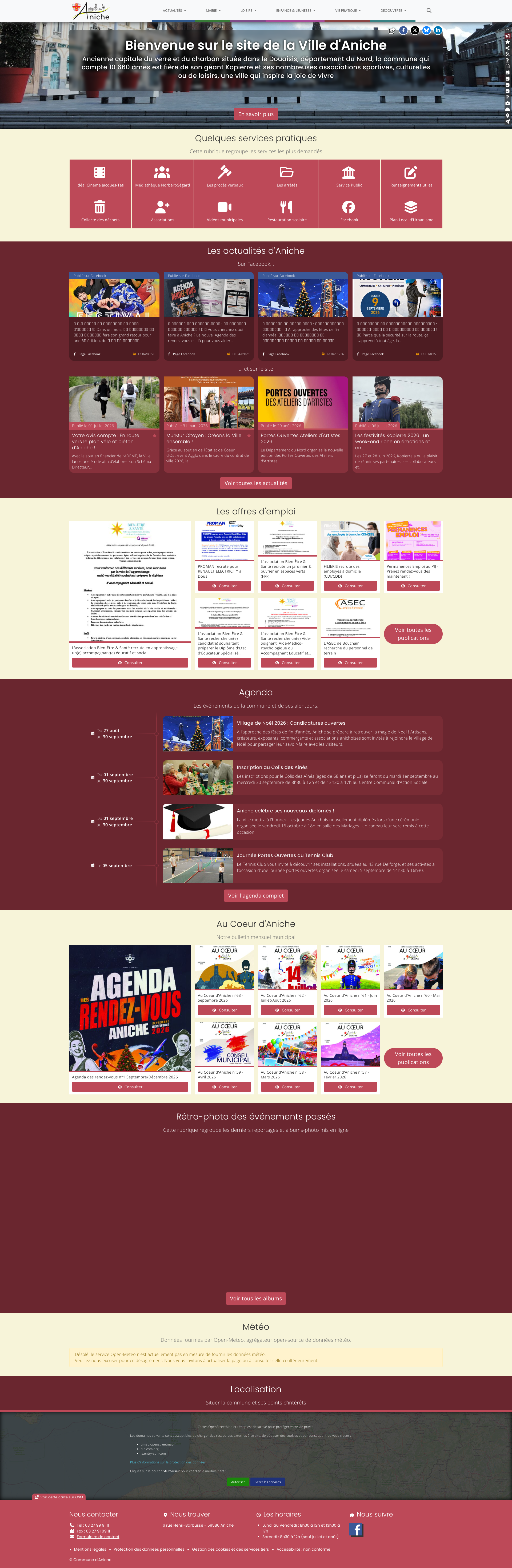 Aperçu du site