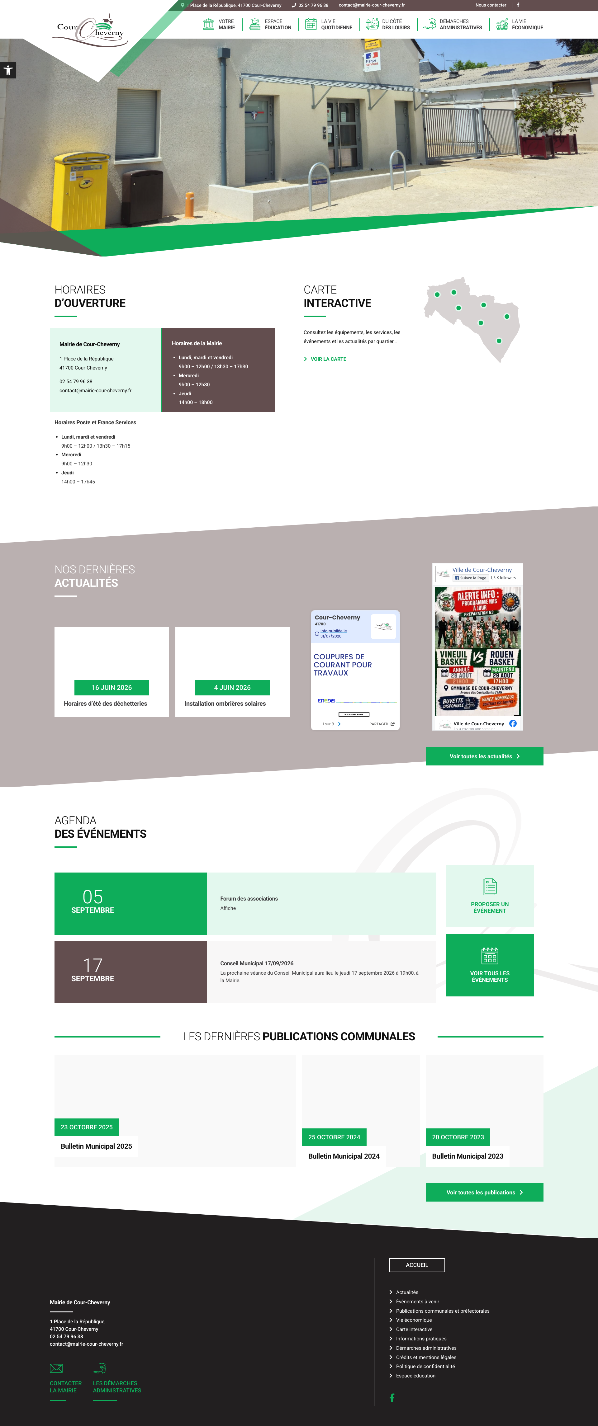 Aperçu du site