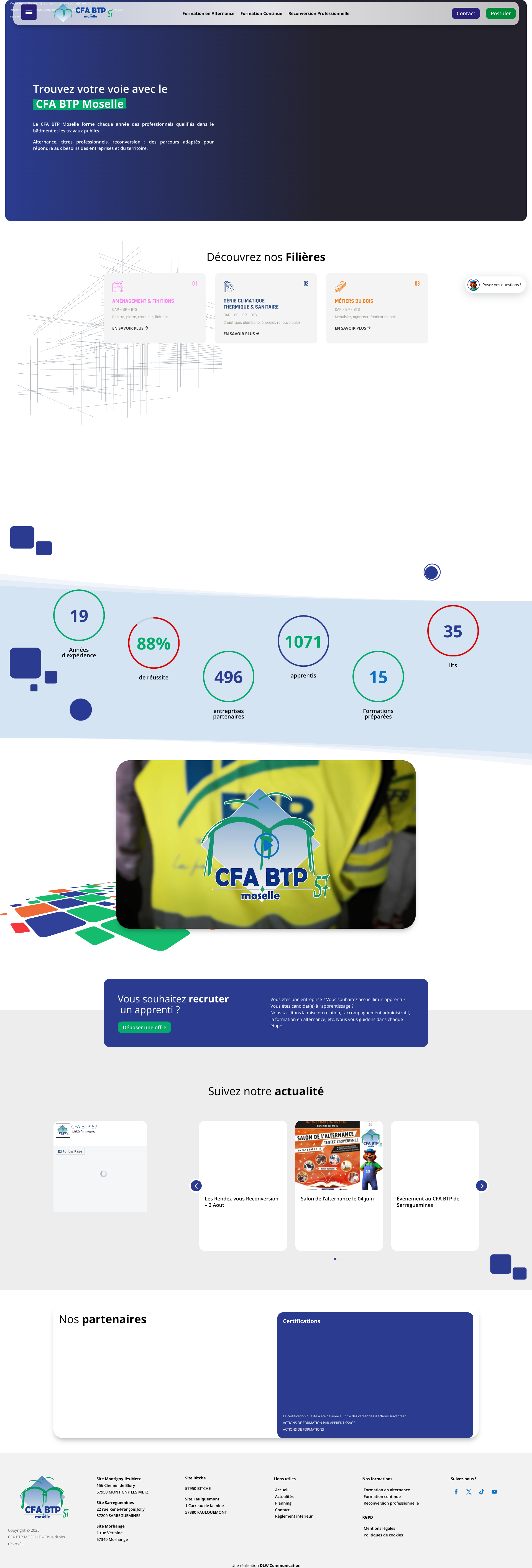 Aperçu du site