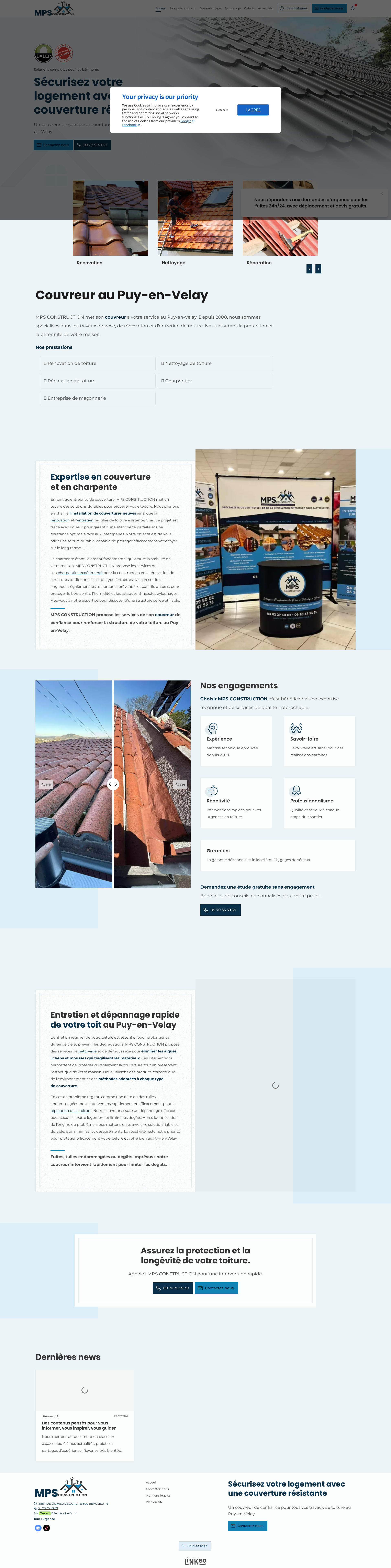 Aperçu du site