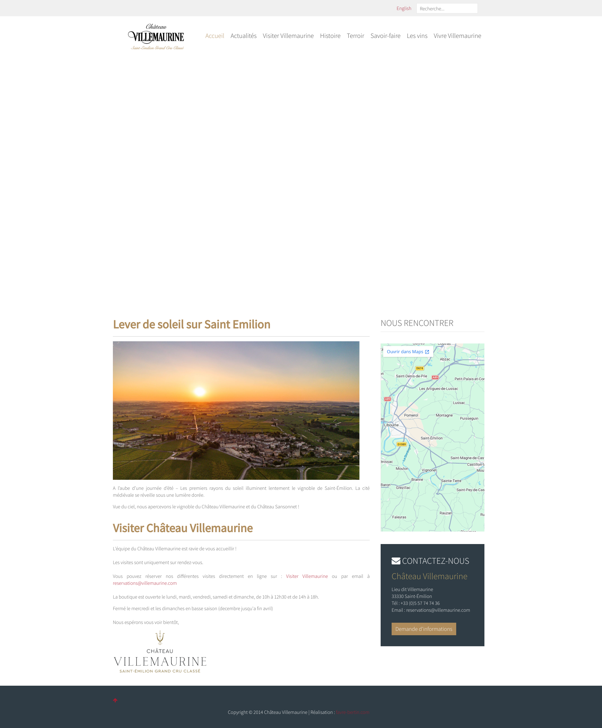 Aperçu du site
