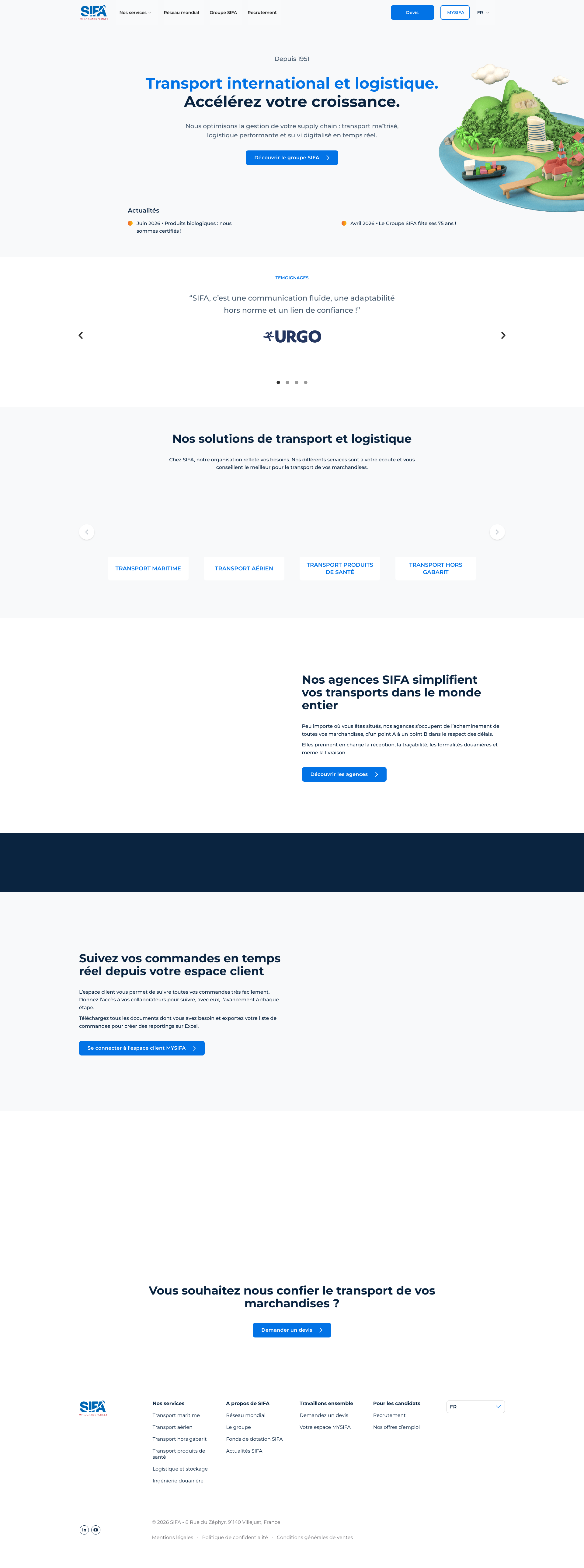 Aperçu du site