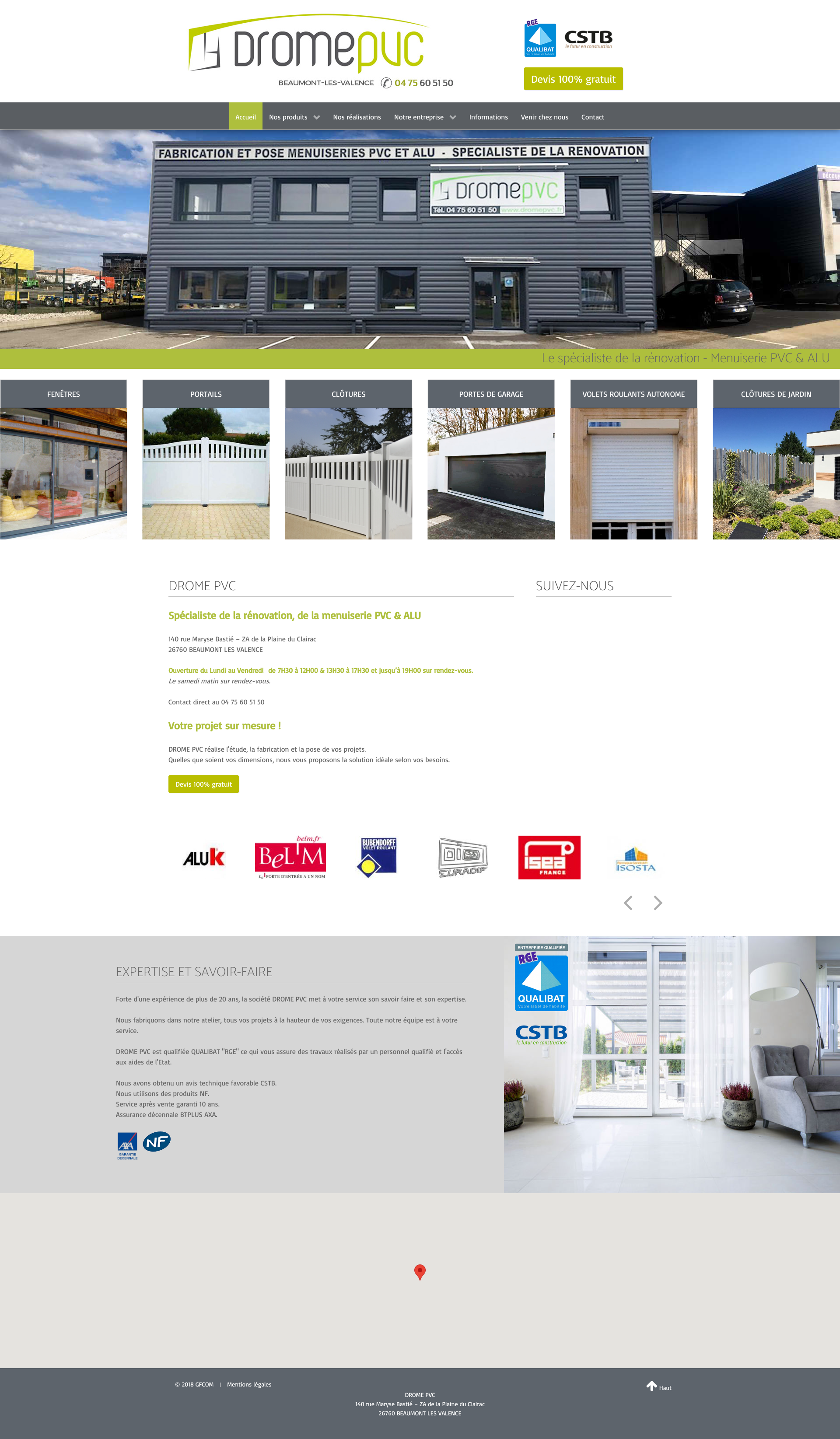 Aperçu du site