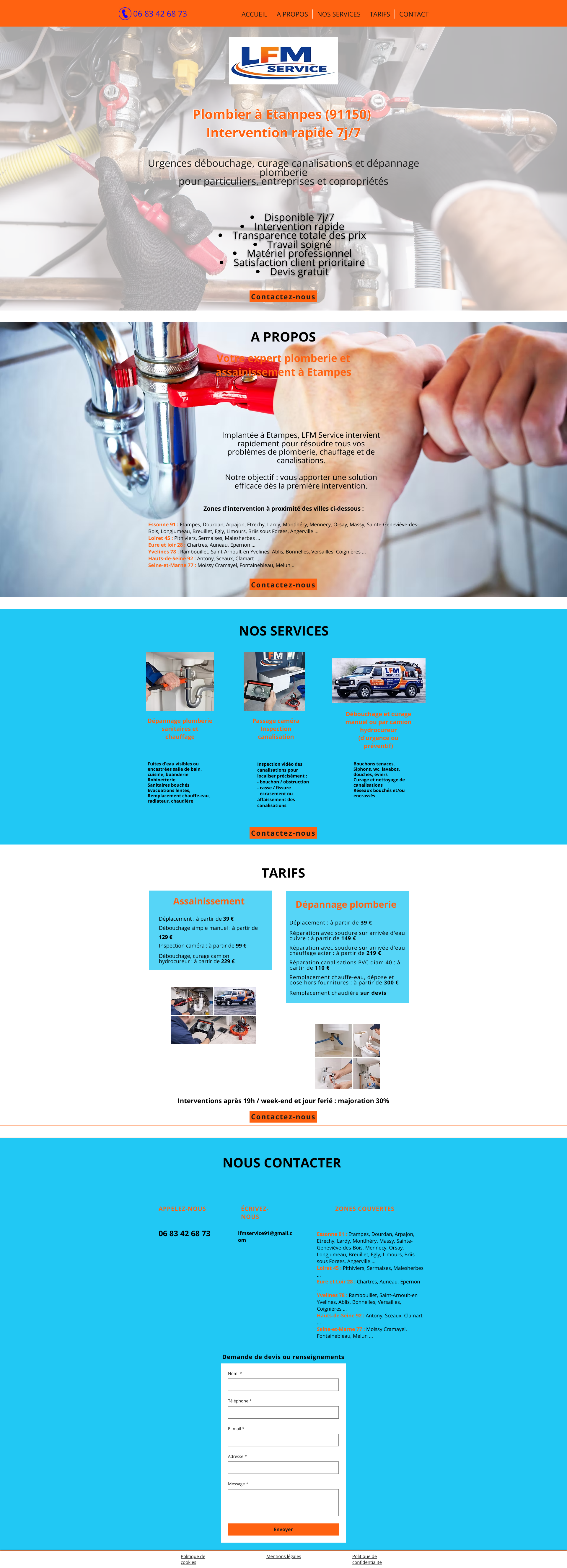 Aperçu du site