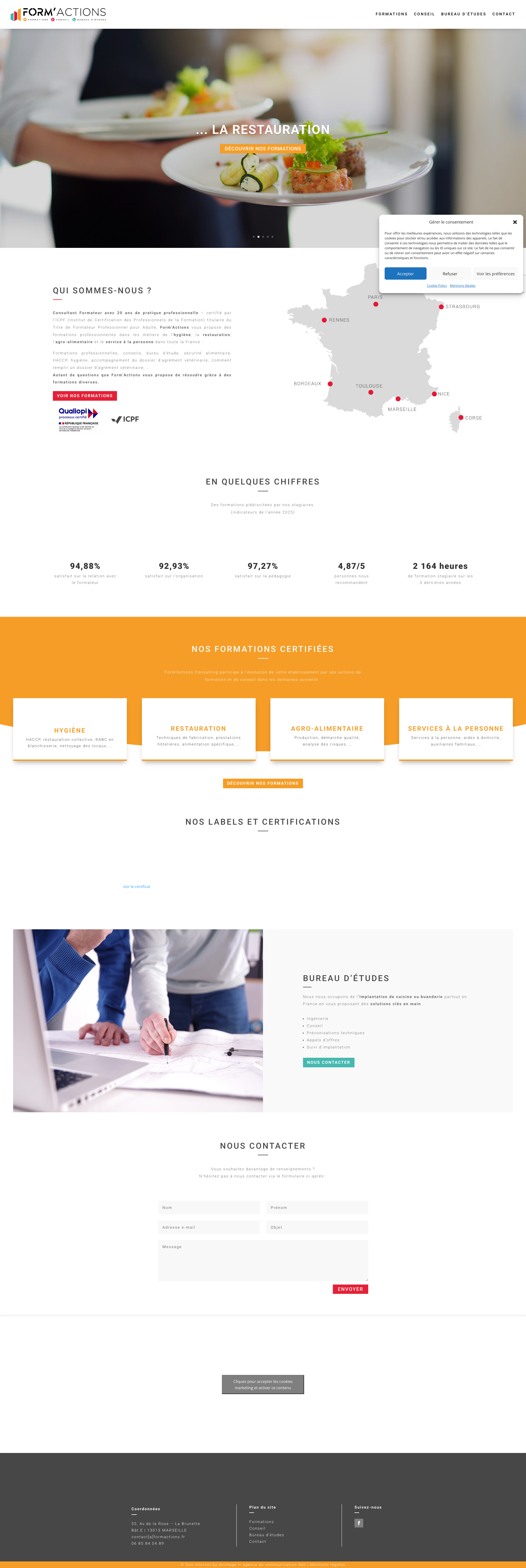 Aperçu du site