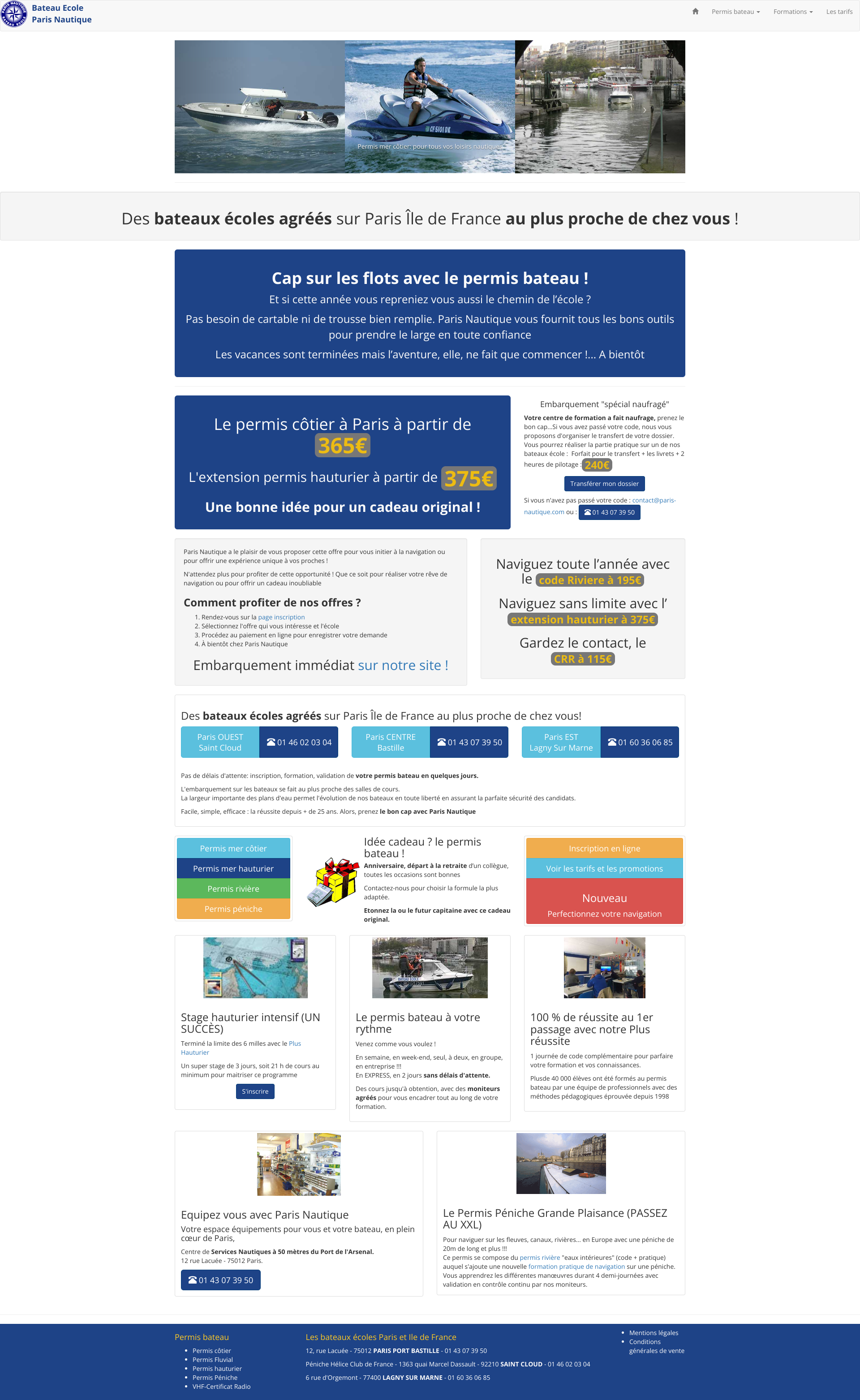 Aperçu du site