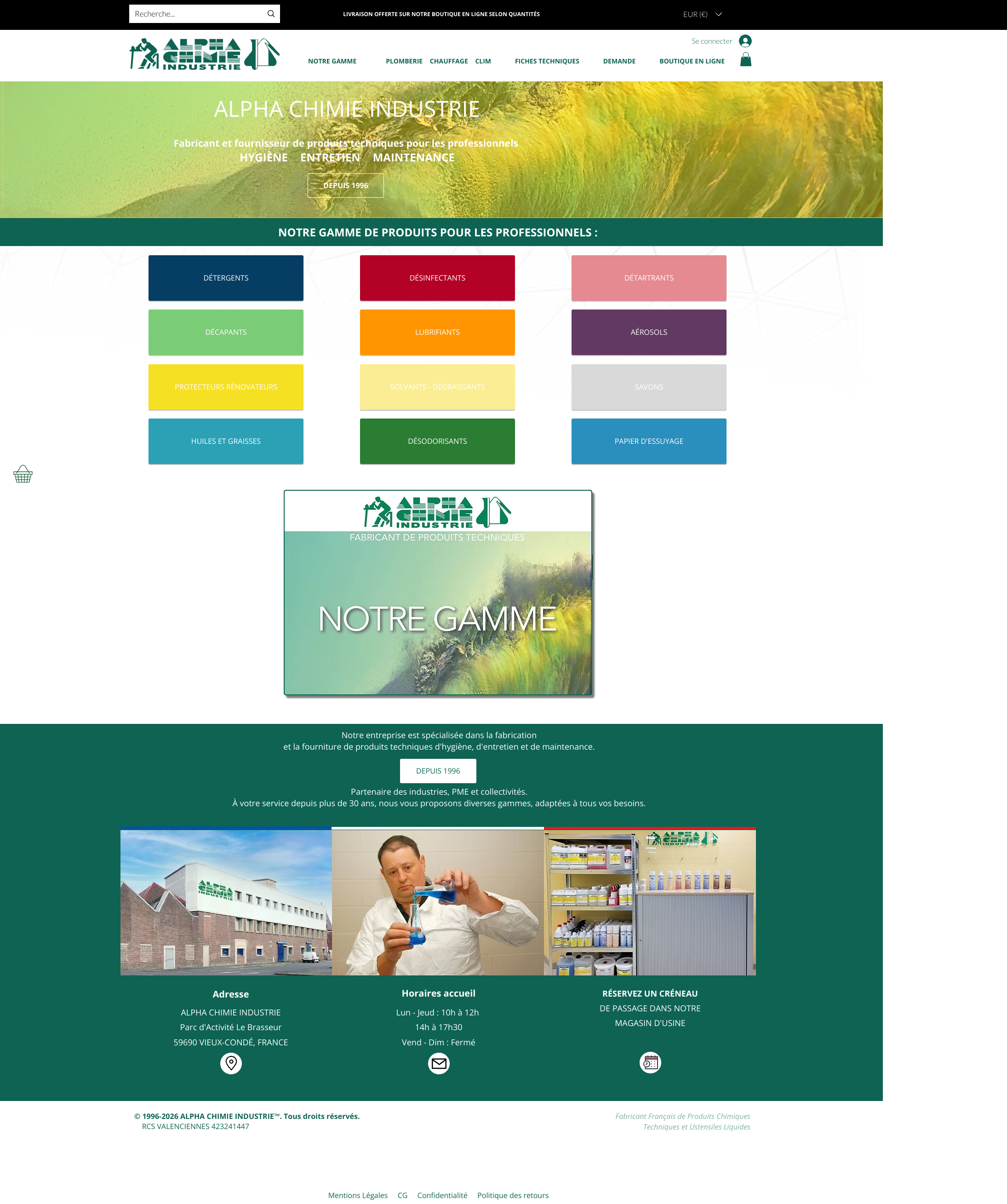 Aperçu du site