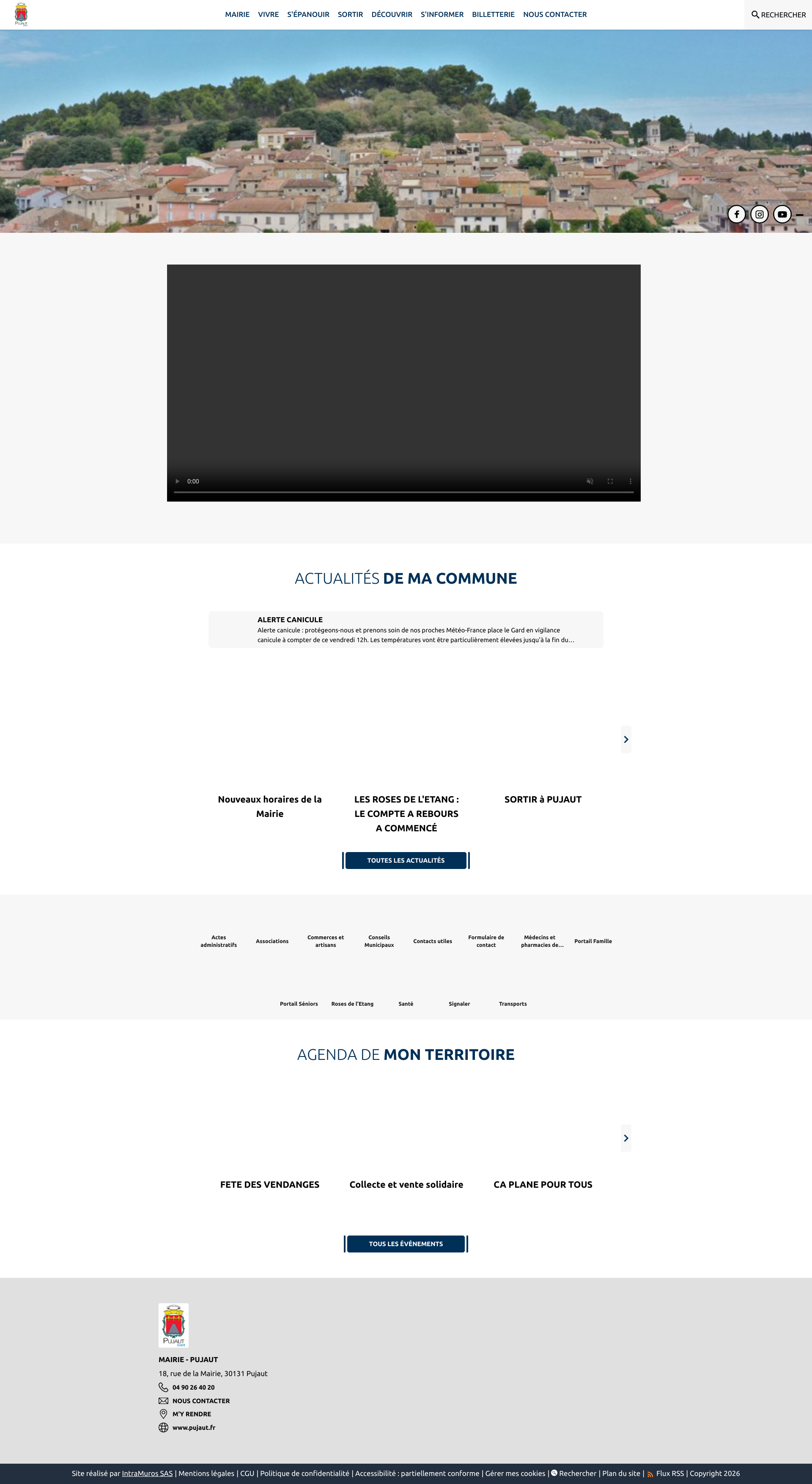 Aperçu du site