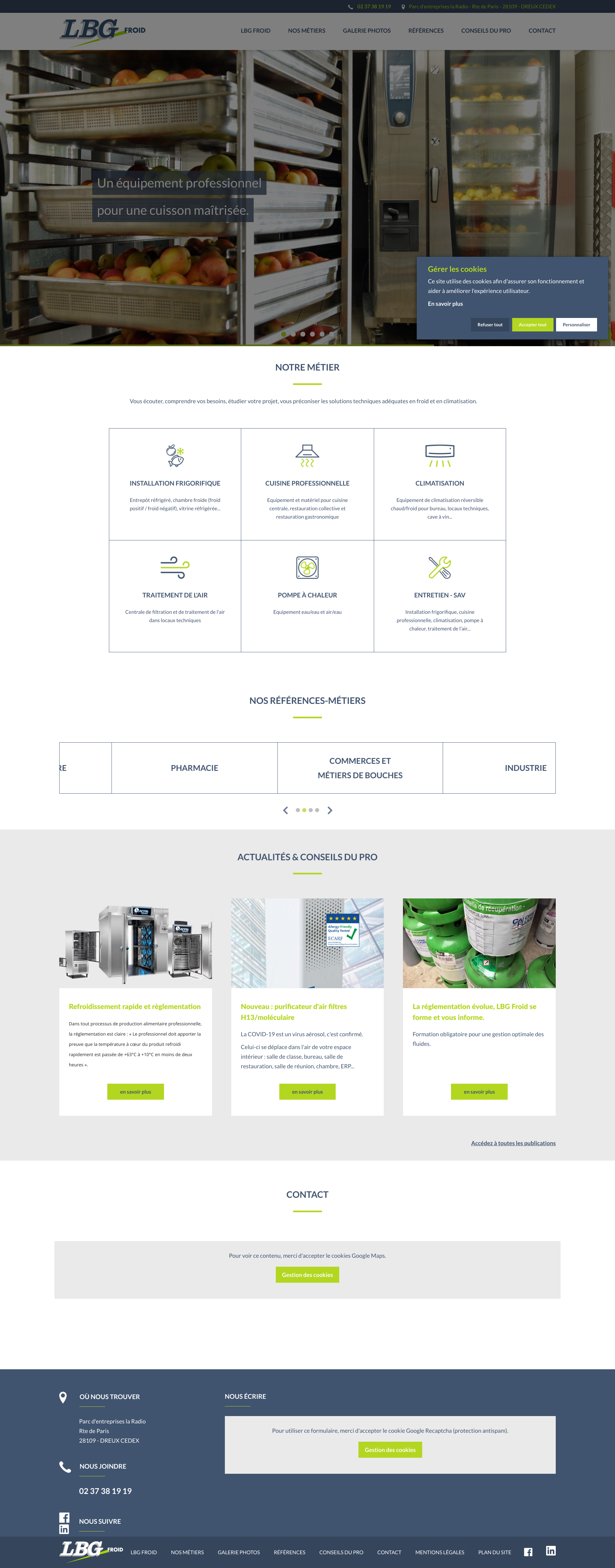 Aperçu du site