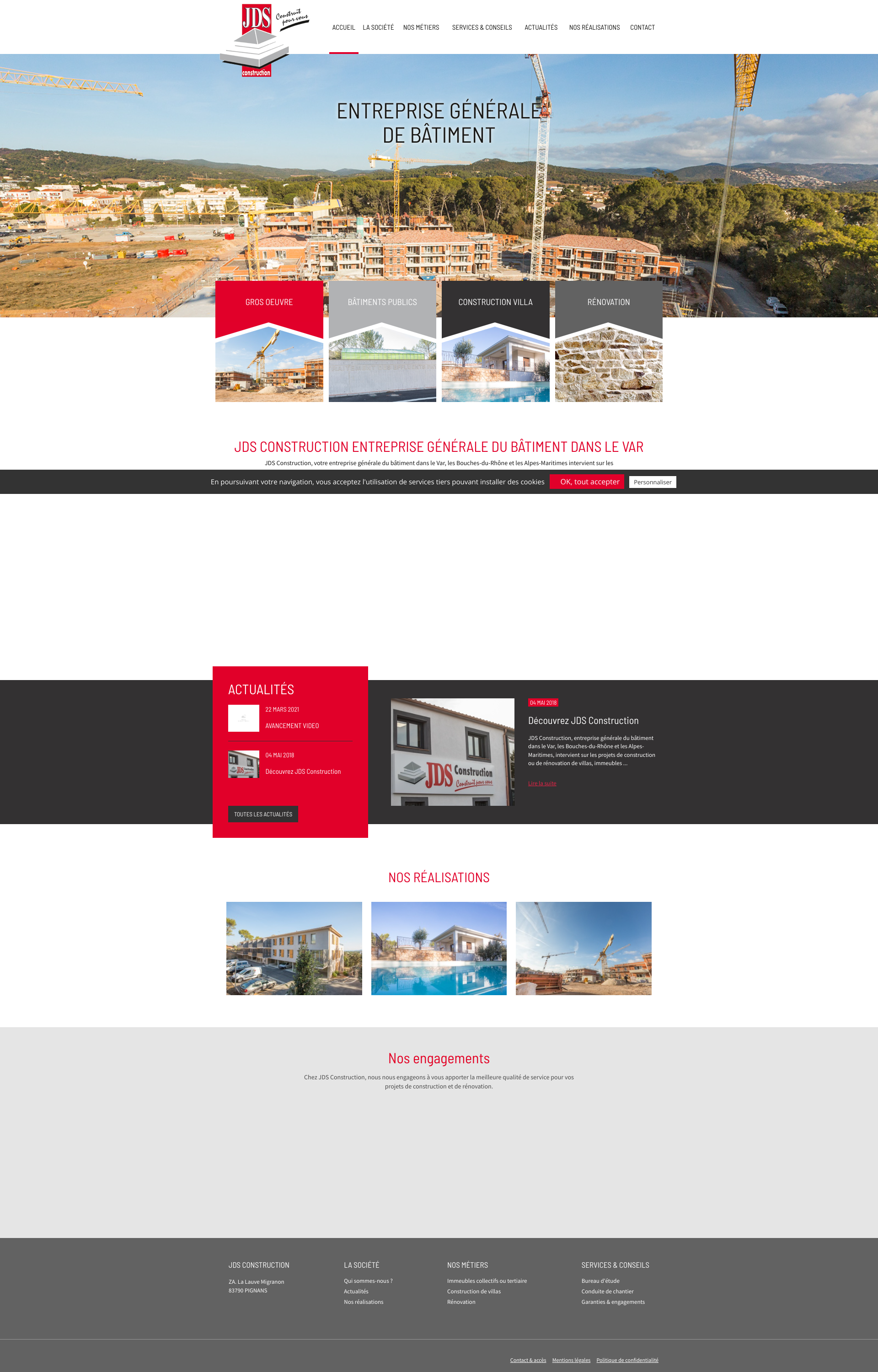 Aperçu du site