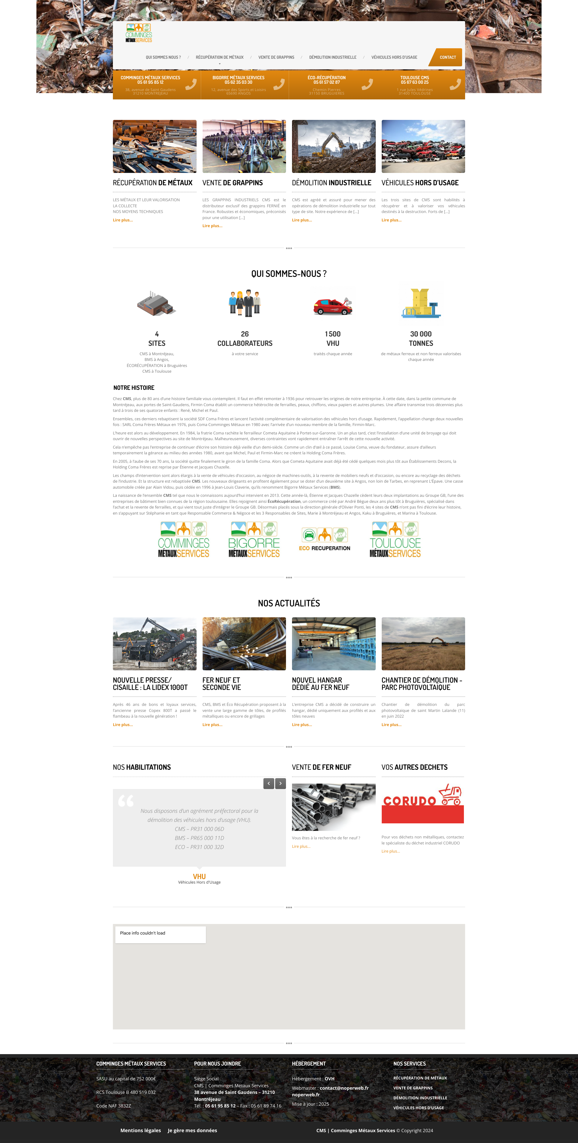 Aperçu du site