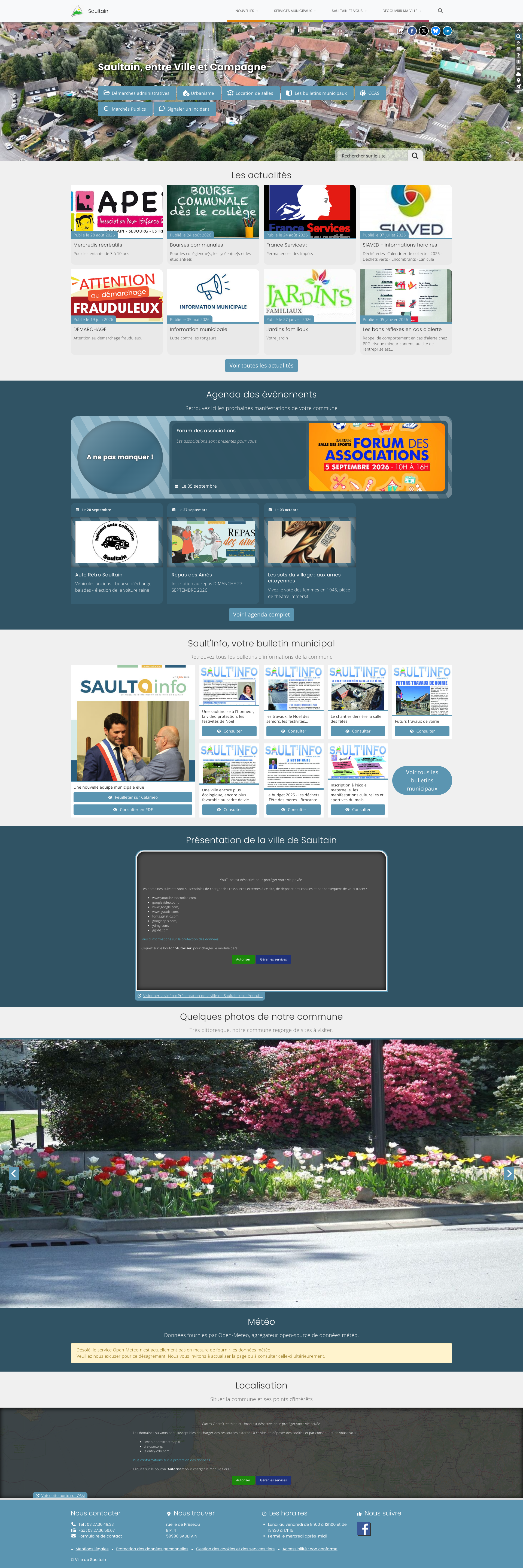 Aperçu du site