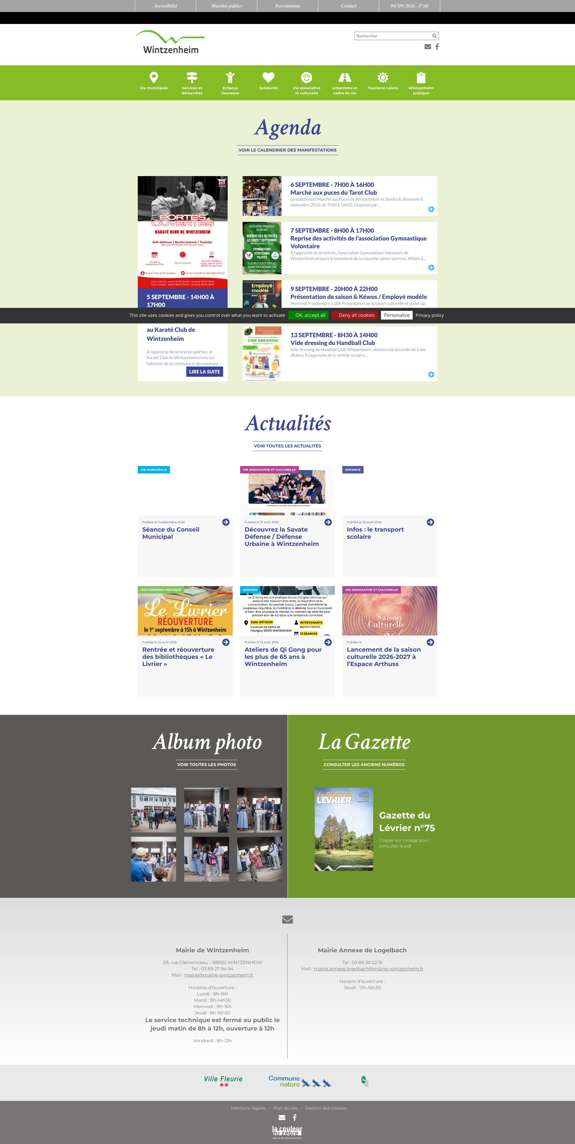 Aperçu du site