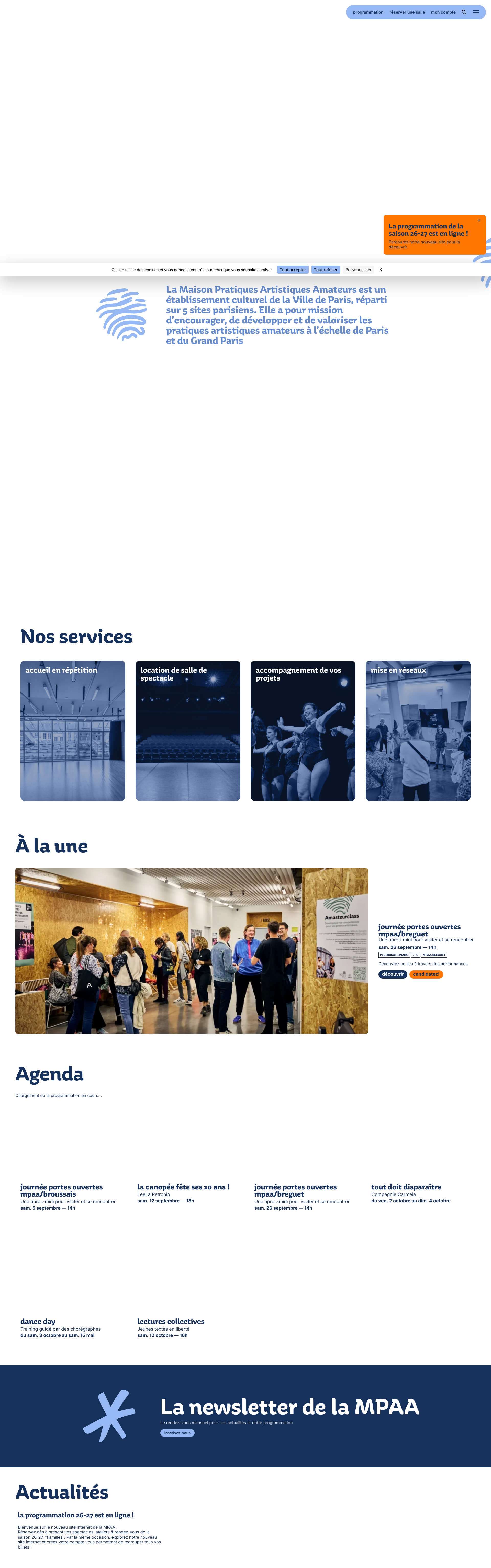 Aperçu du site
