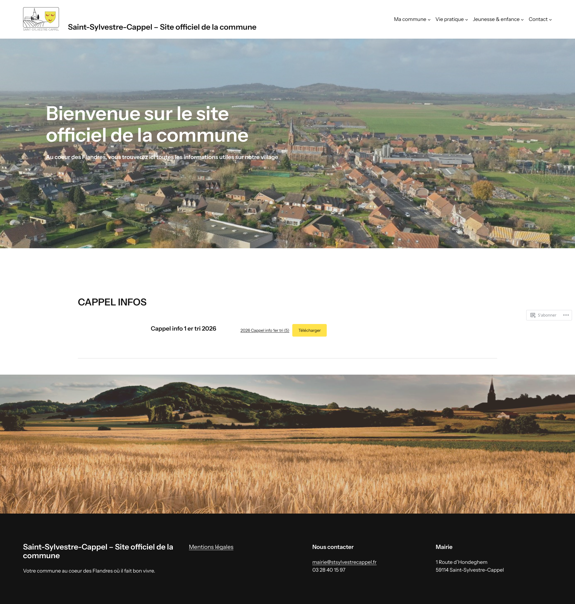 Aperçu du site