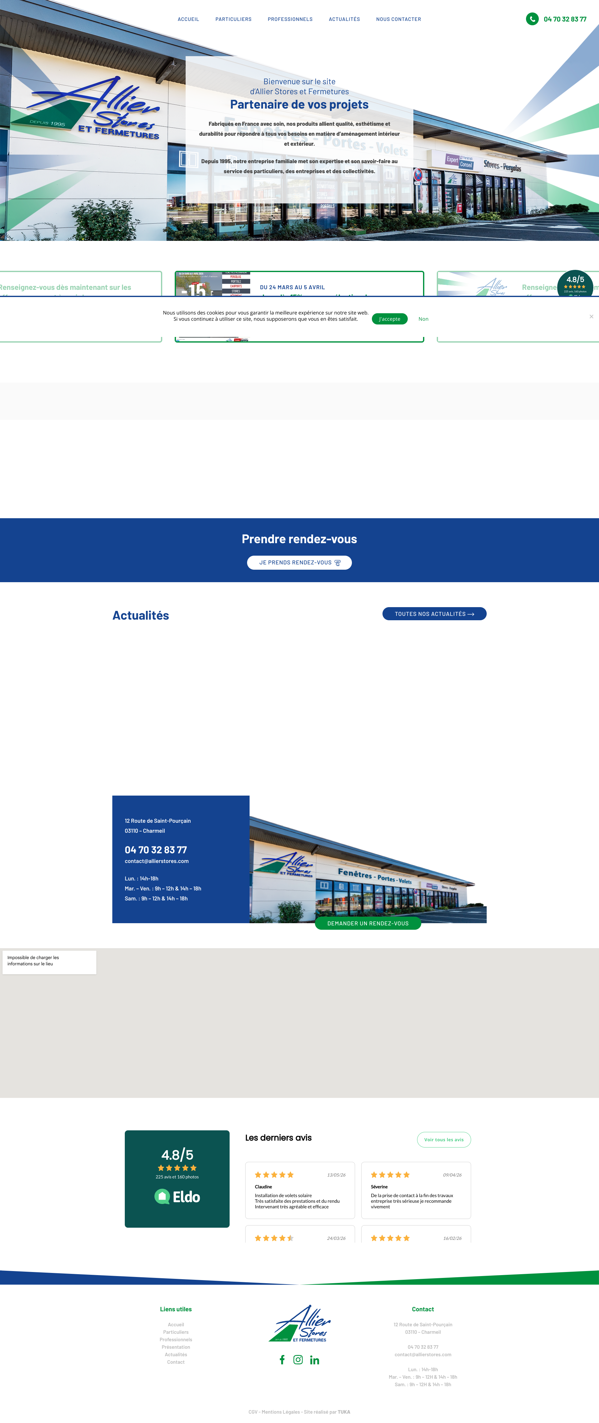Aperçu du site