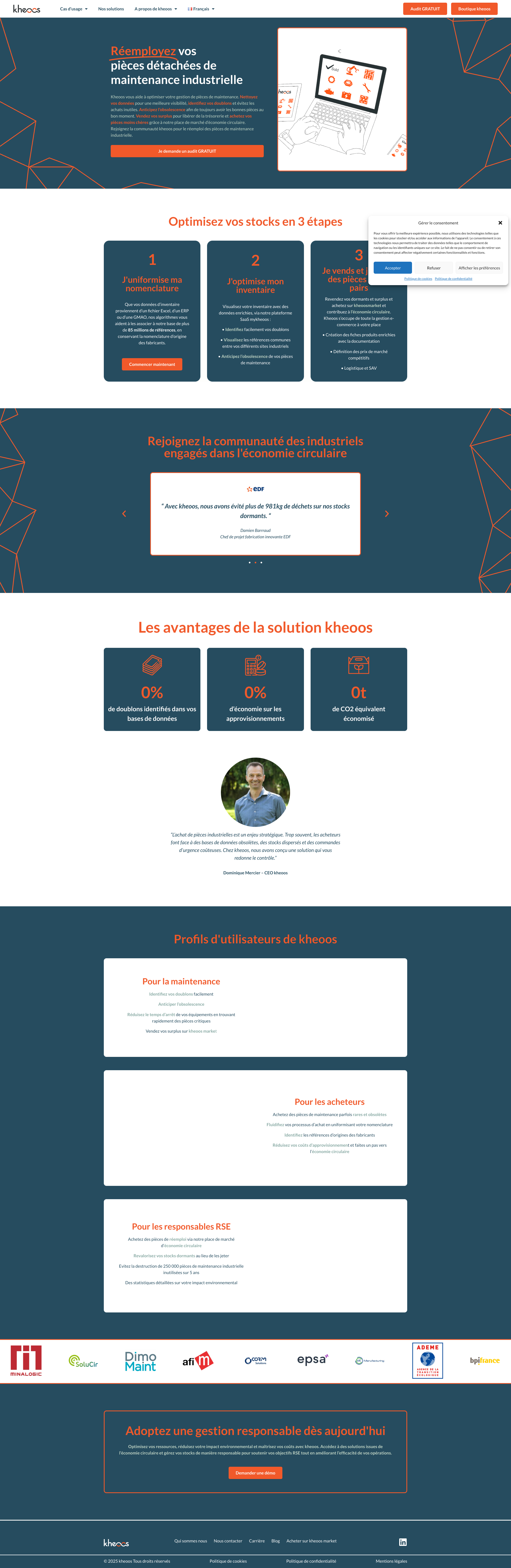 Aperçu du site