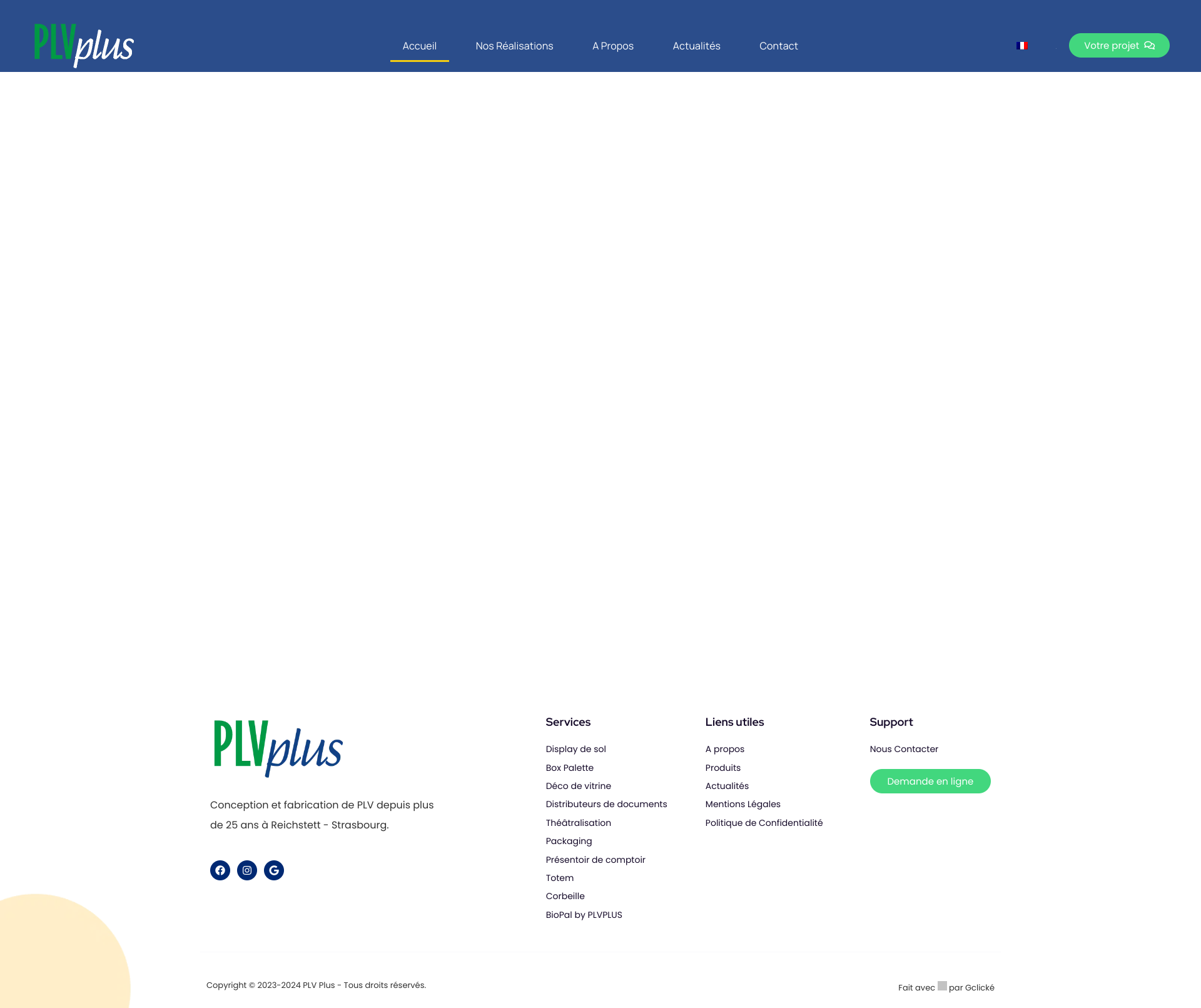 Aperçu du site