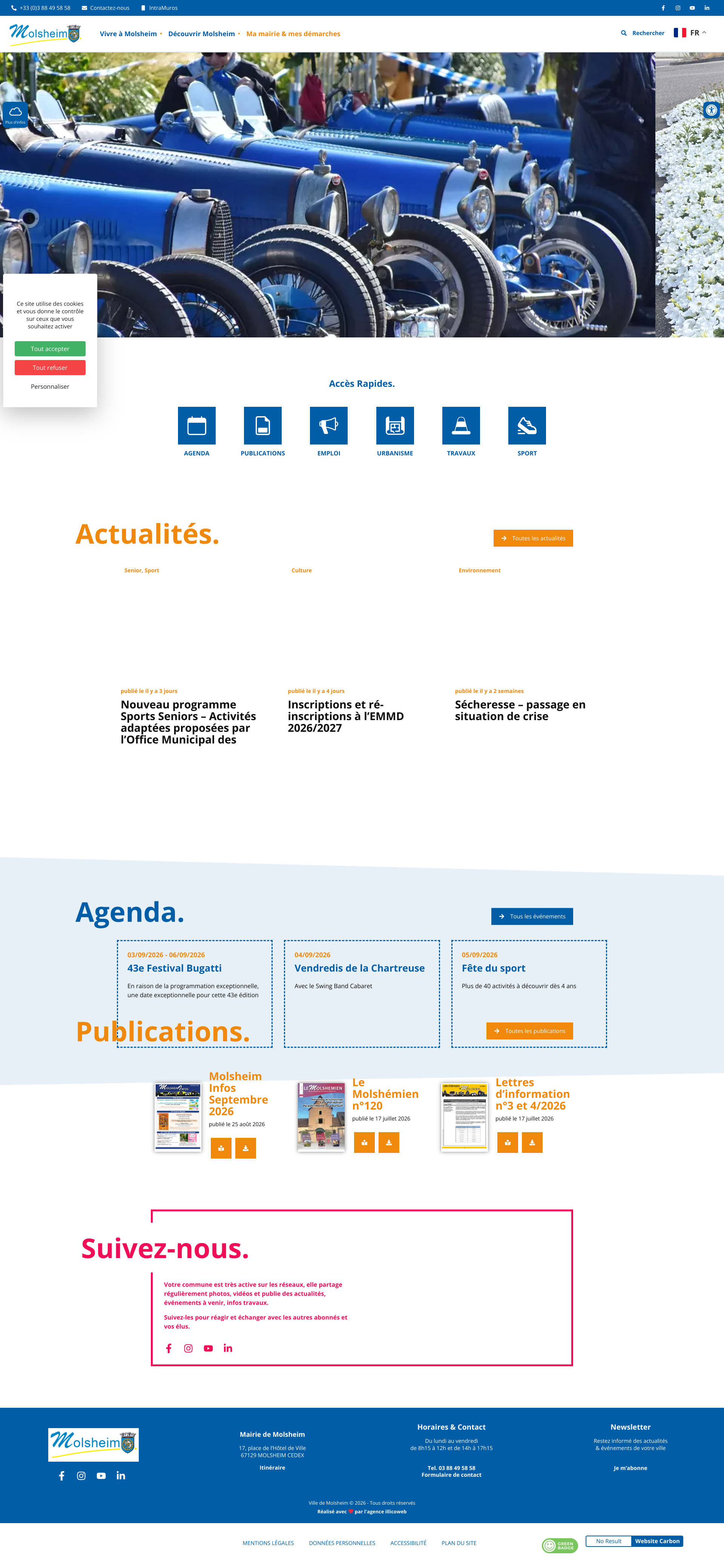 Aperçu du site