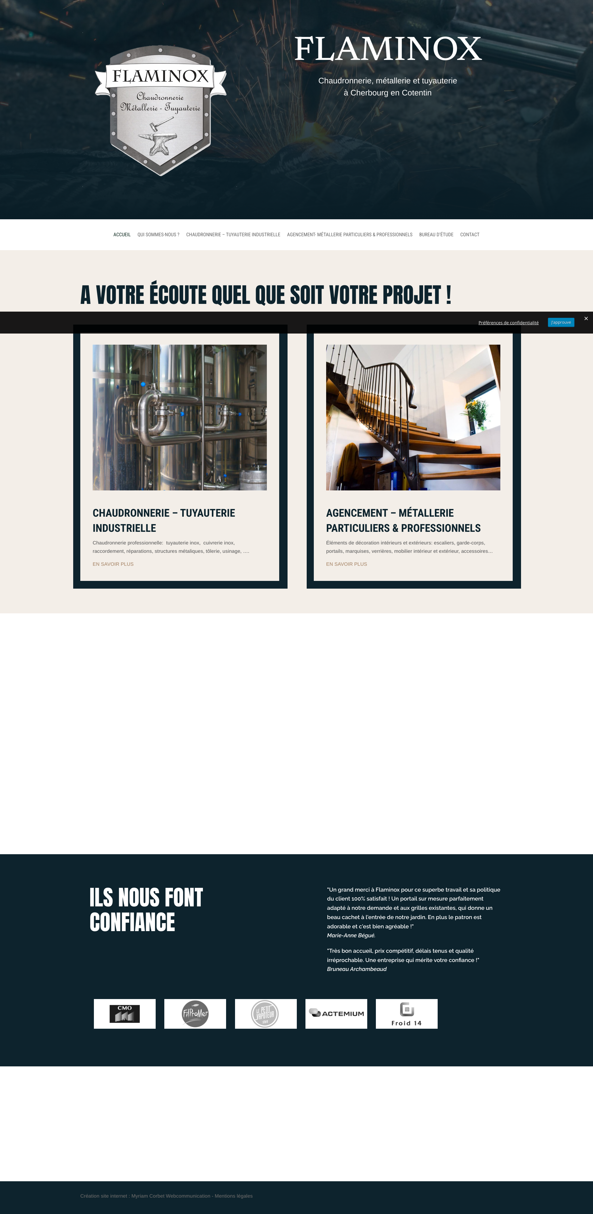 Aperçu du site