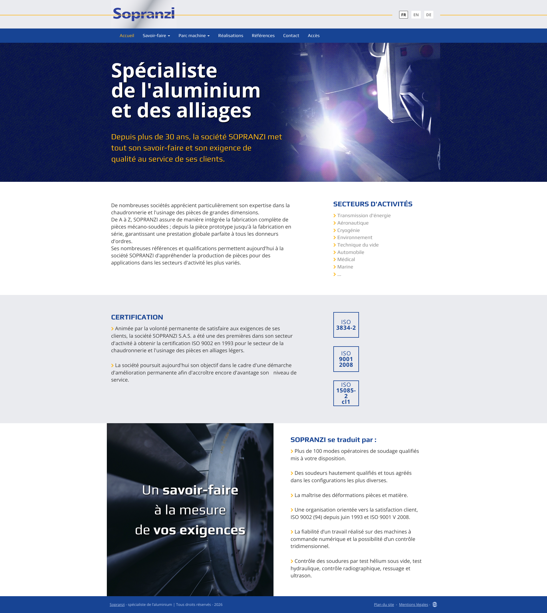 Aperçu du site
