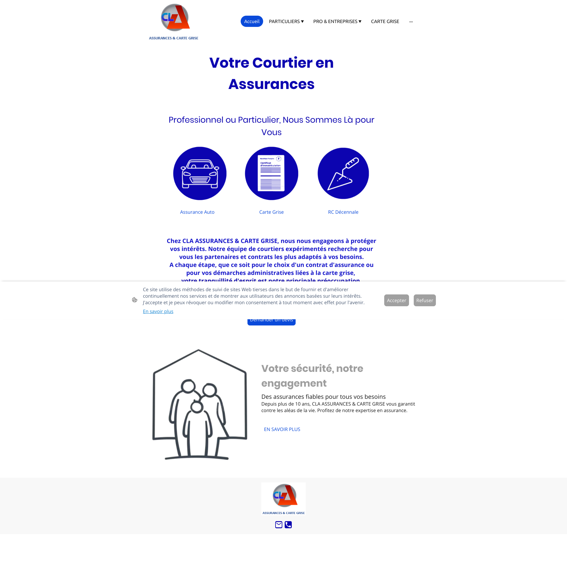 Aperçu du site