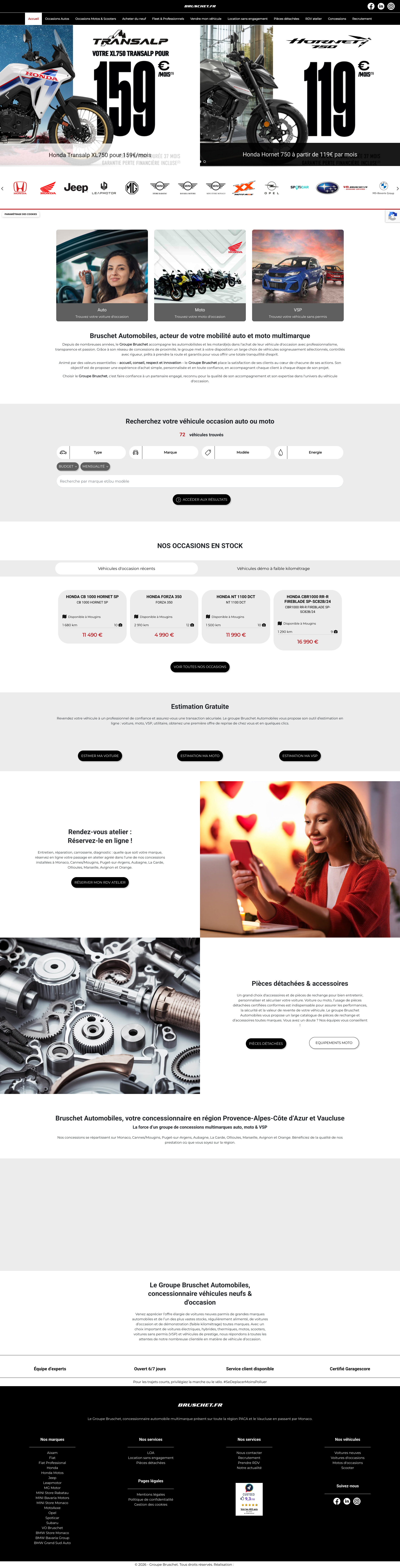 Aperçu du site