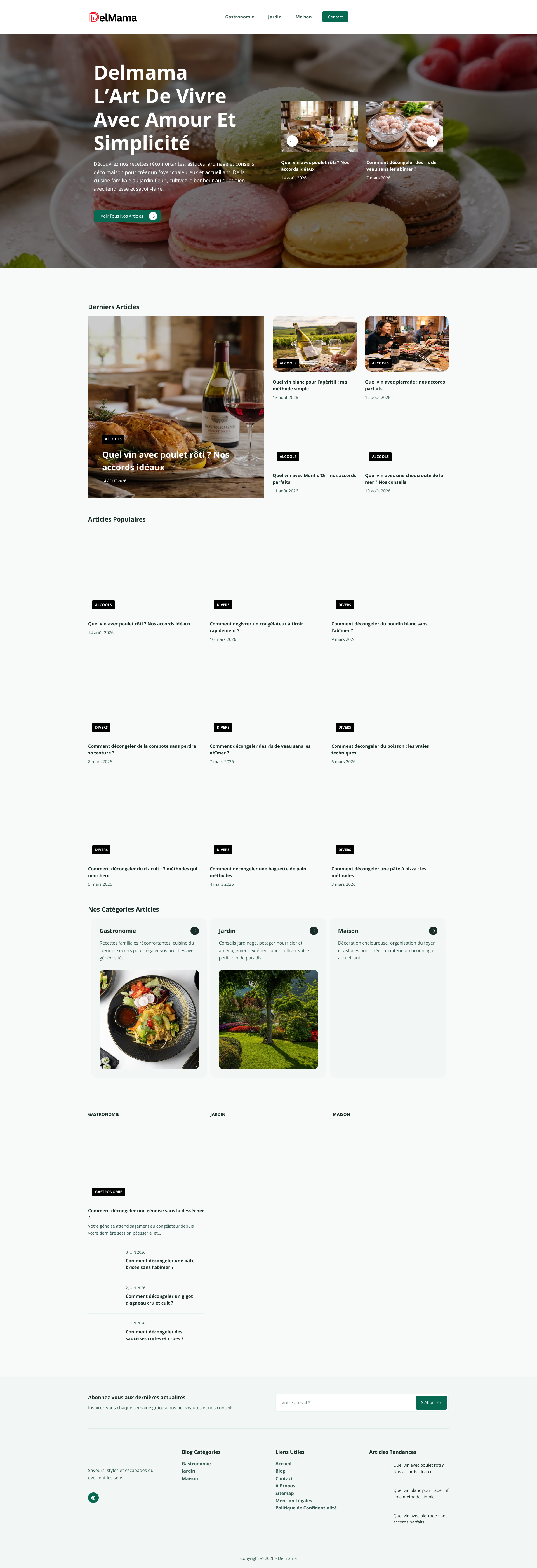 Aperçu du site