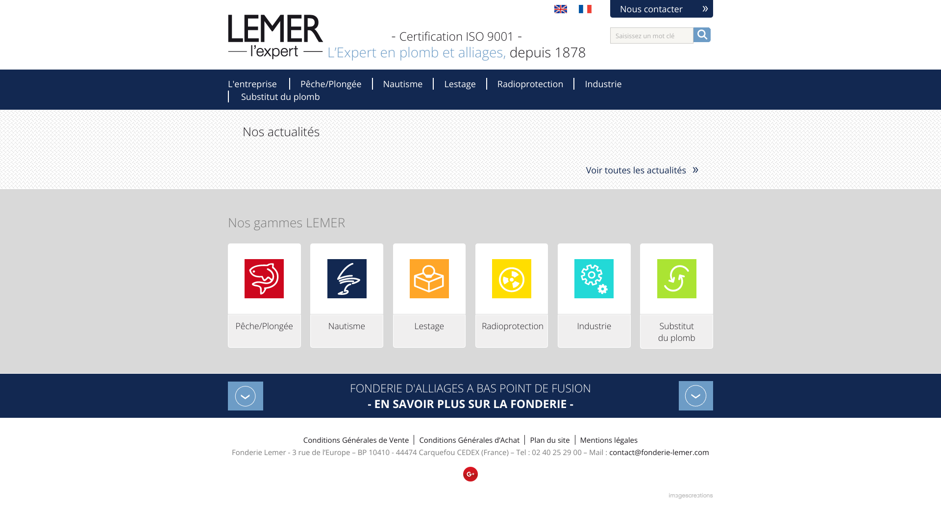 Aperçu du site